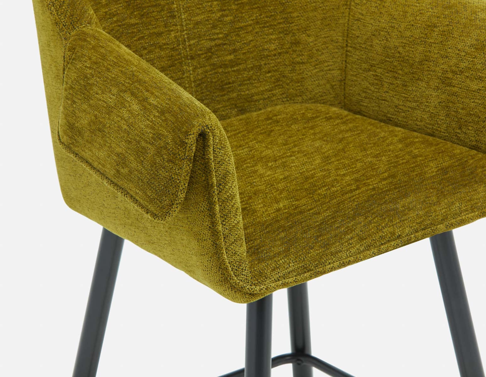 RALPH mid-century upholstered counter stool 66cm undefined