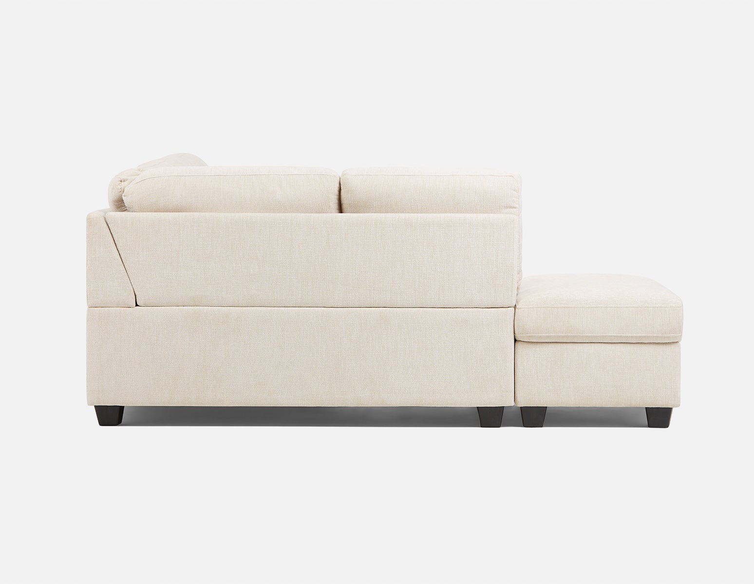 DELPHINE traditional left-facing sectional sofa-bed with storage undefined