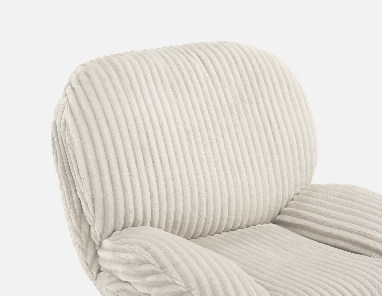 ROUSSEAU corduroy accent chair undefined