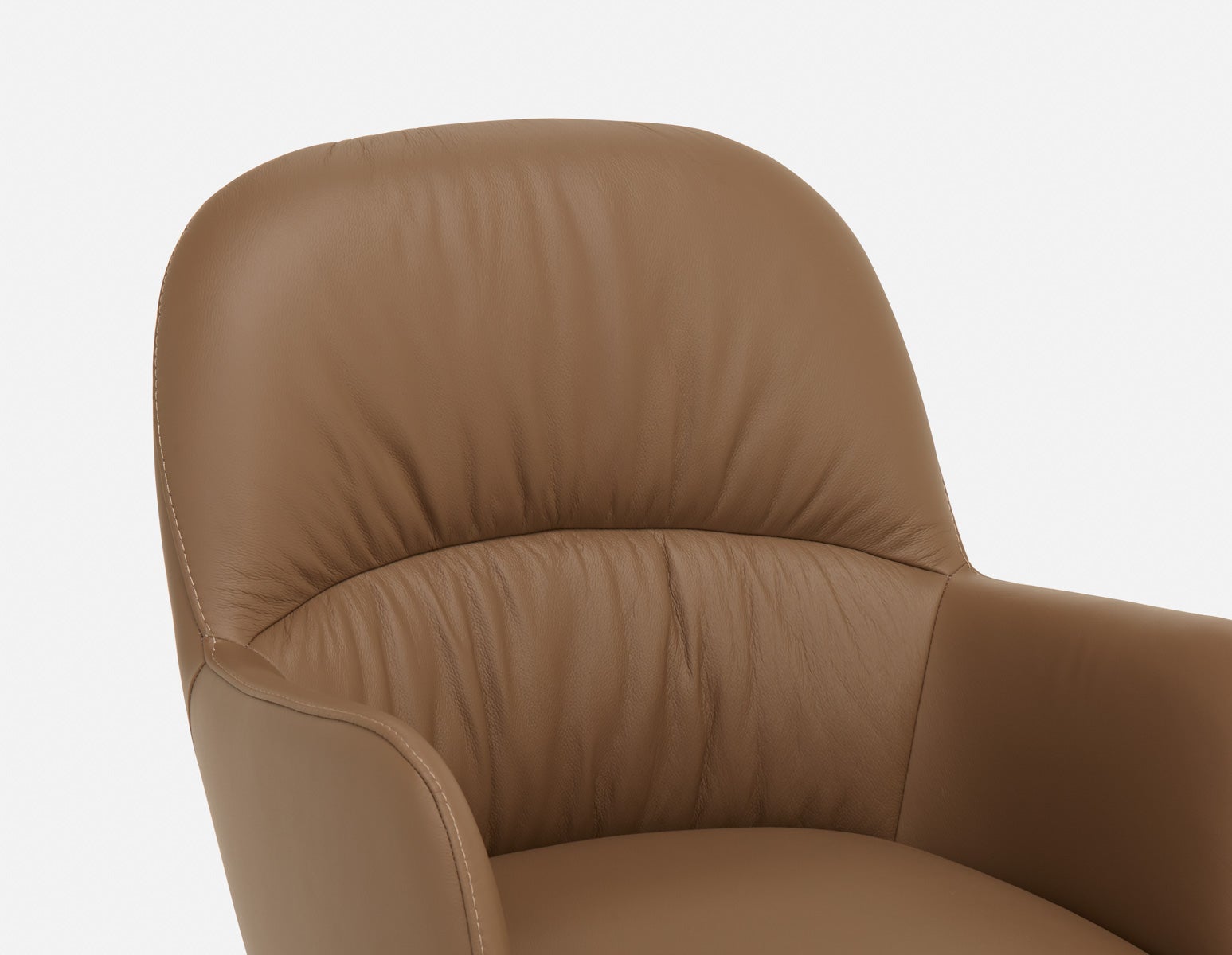 VERONICA 100% leather contemporary dining chair undefined