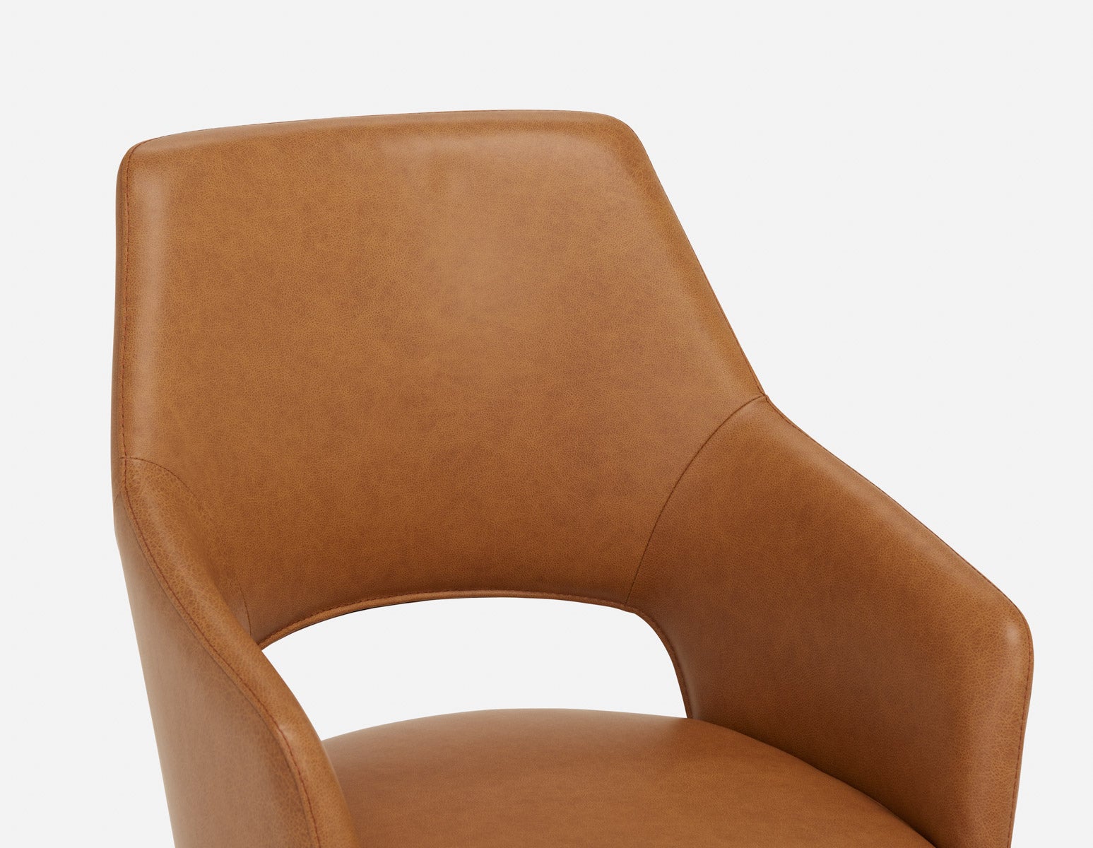 VITTA 100% leather modern contemporary dining chair undefined