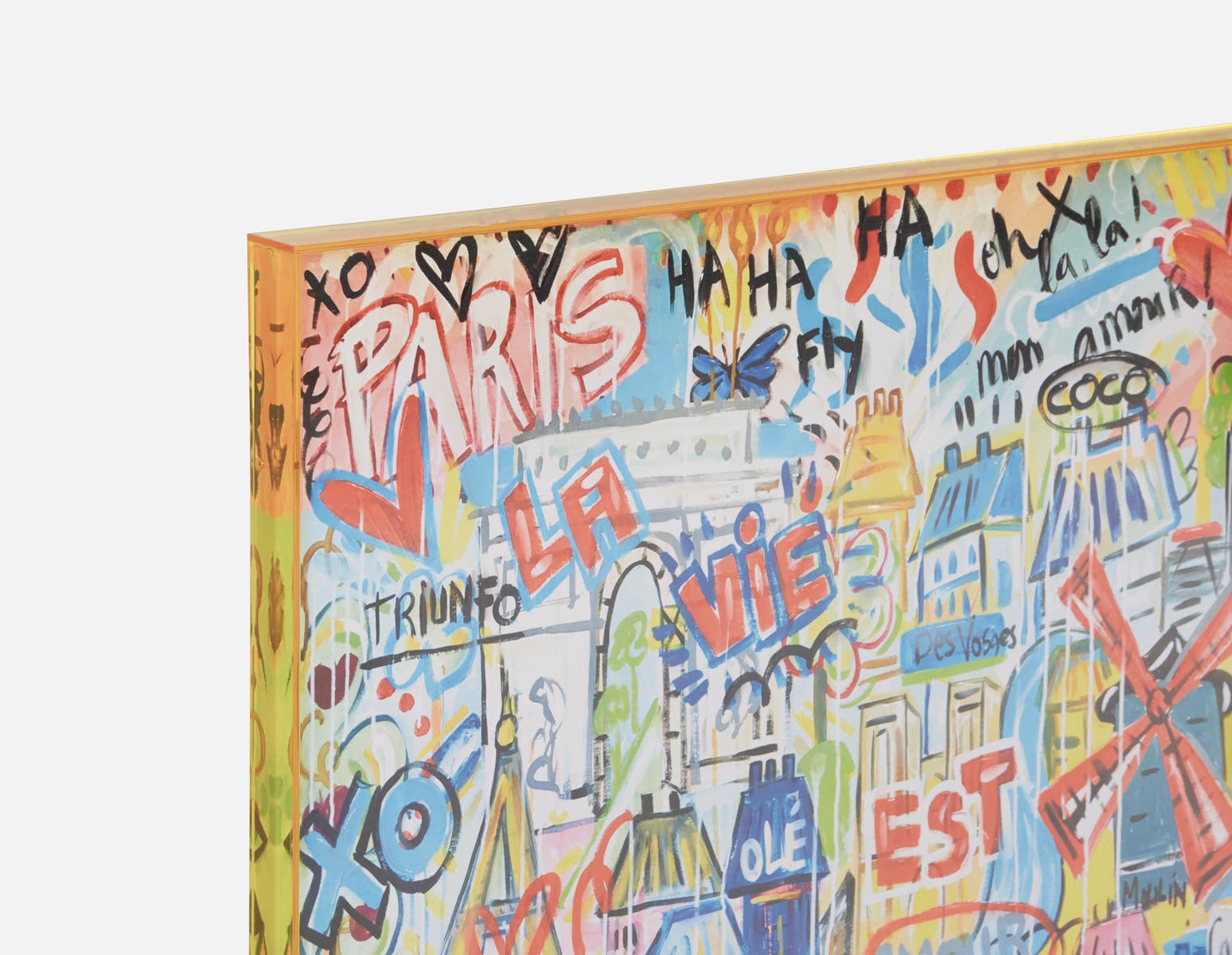CITY CDG acrylic shadow box art 85 x 110 cm undefined