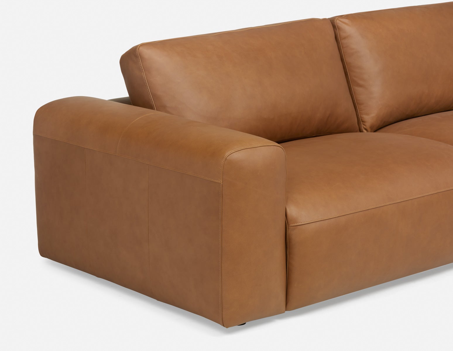 NATALIA Canapé d'appartement 100% cuir 81" undefined