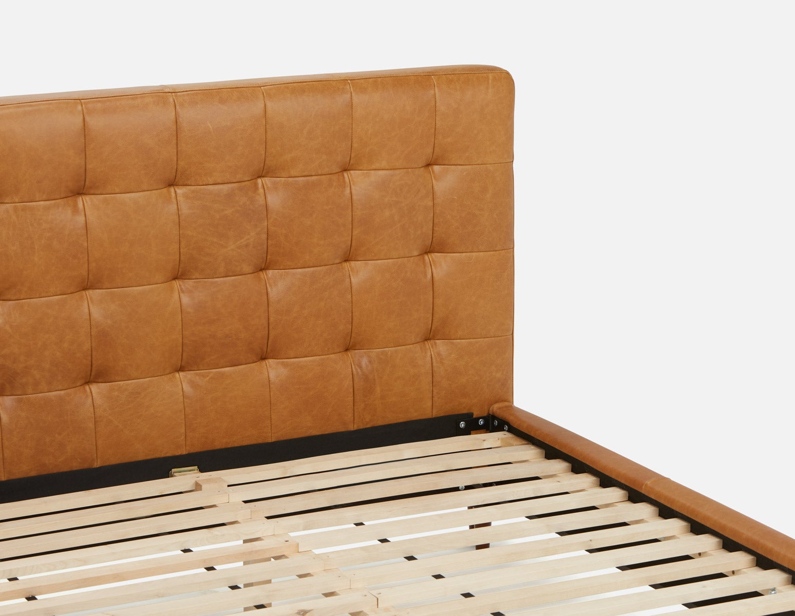 KINSEY leather queen size bed undefined