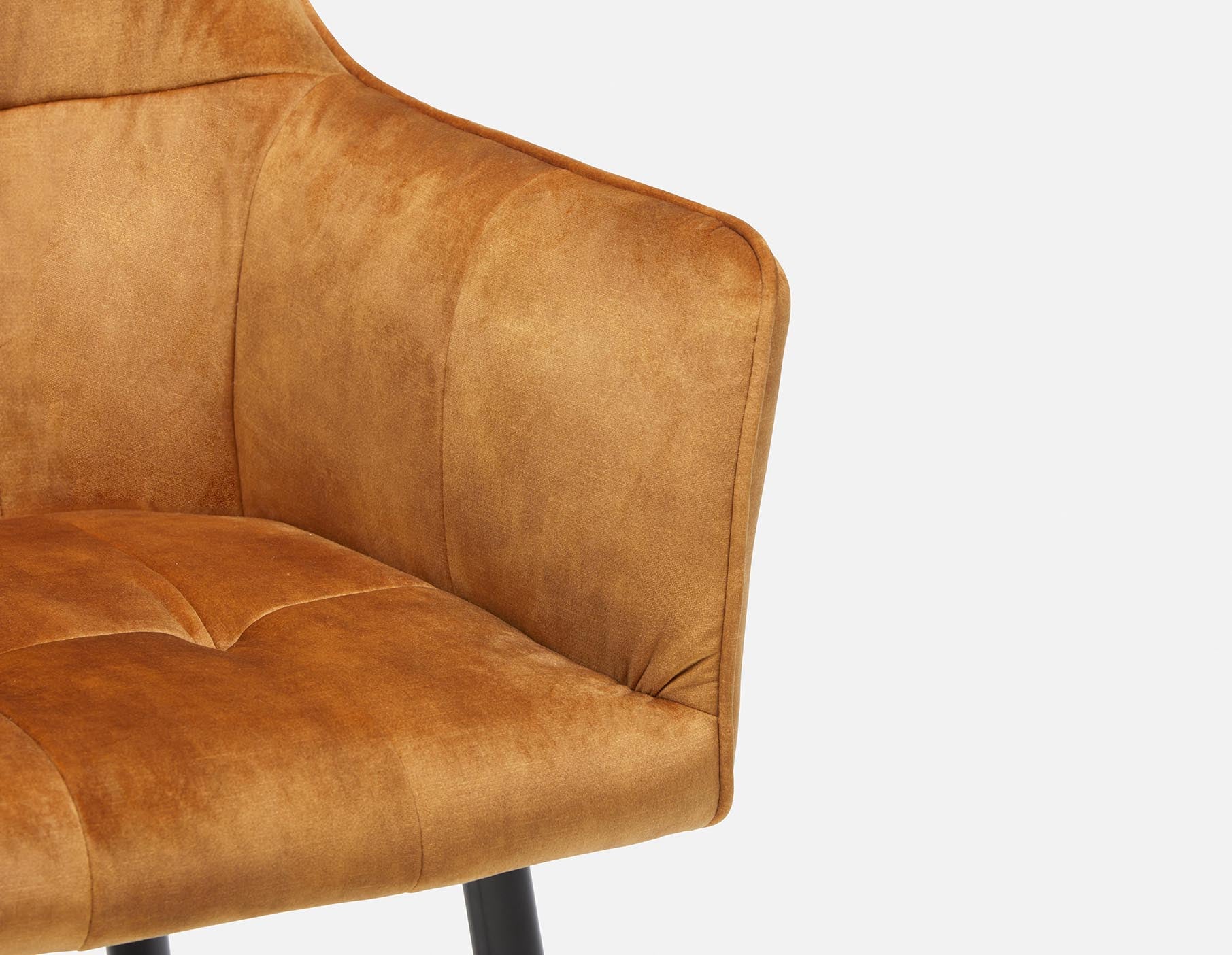 OCTAVE velvet dining armchair undefined