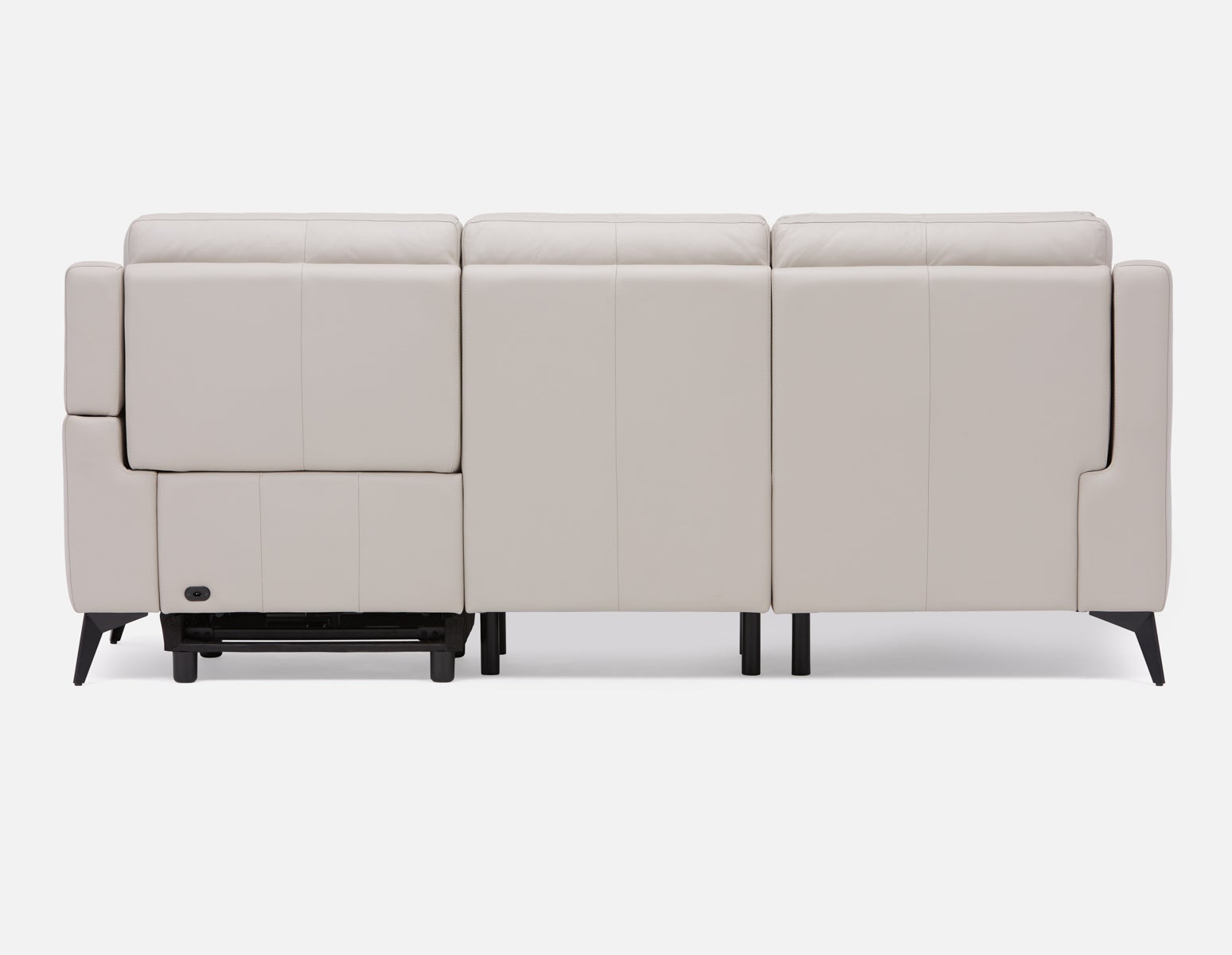 GIRONA 100% leather power reclining left-facing sectional sofa undefined