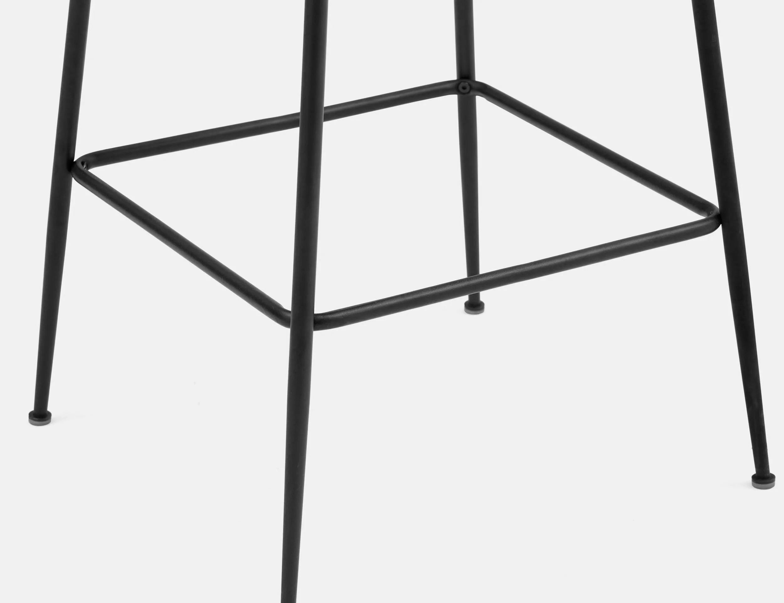 JUDITH velvet bar stool with backrest 78 cm undefined