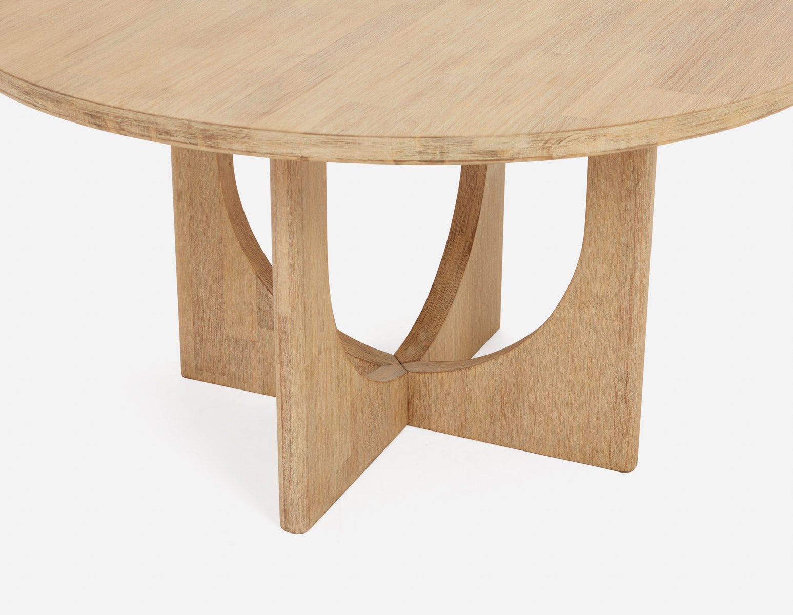 PRIYA round acacia wood dining table 140cm undefined