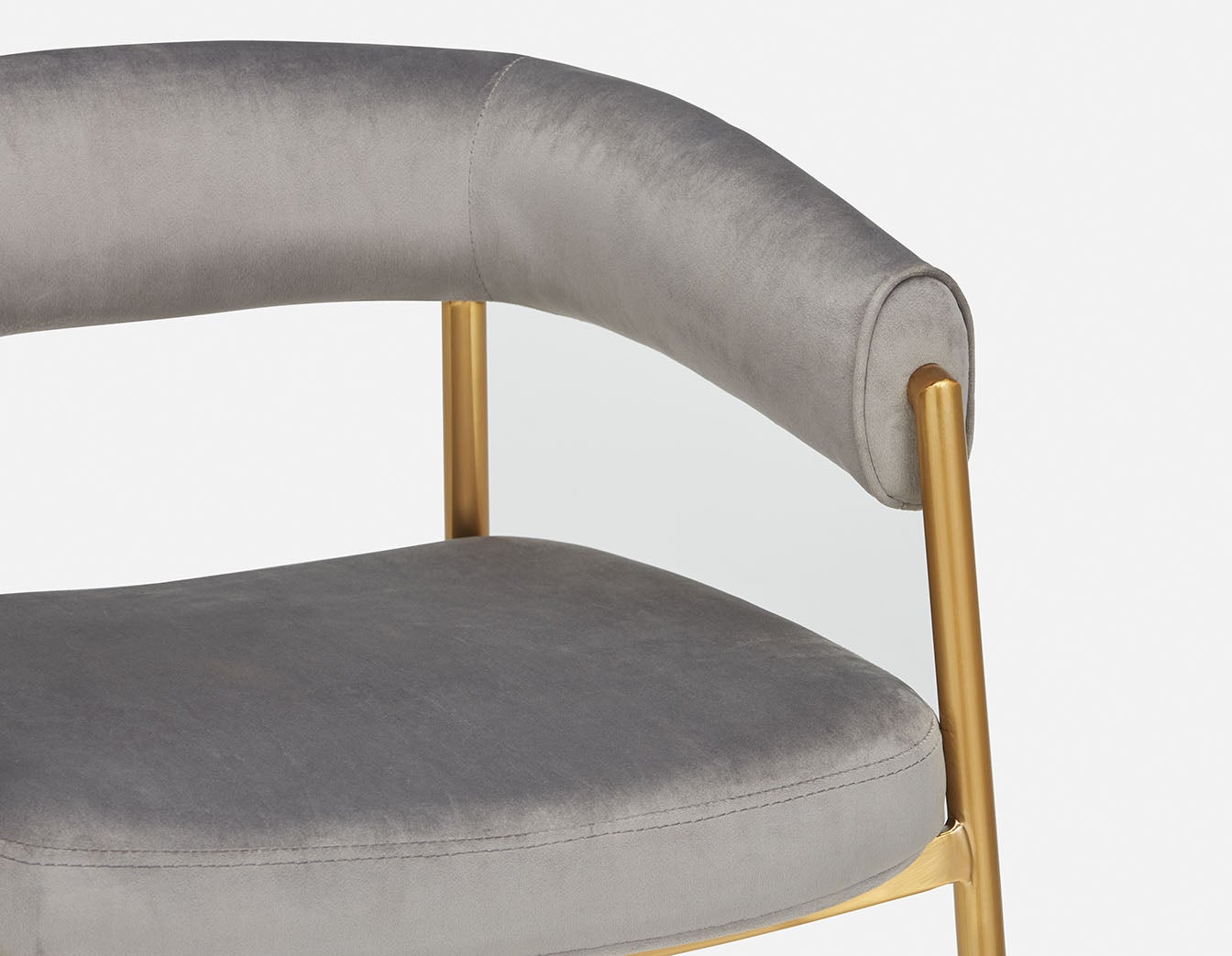 TAURO velvet chair, gold plated frame undefined