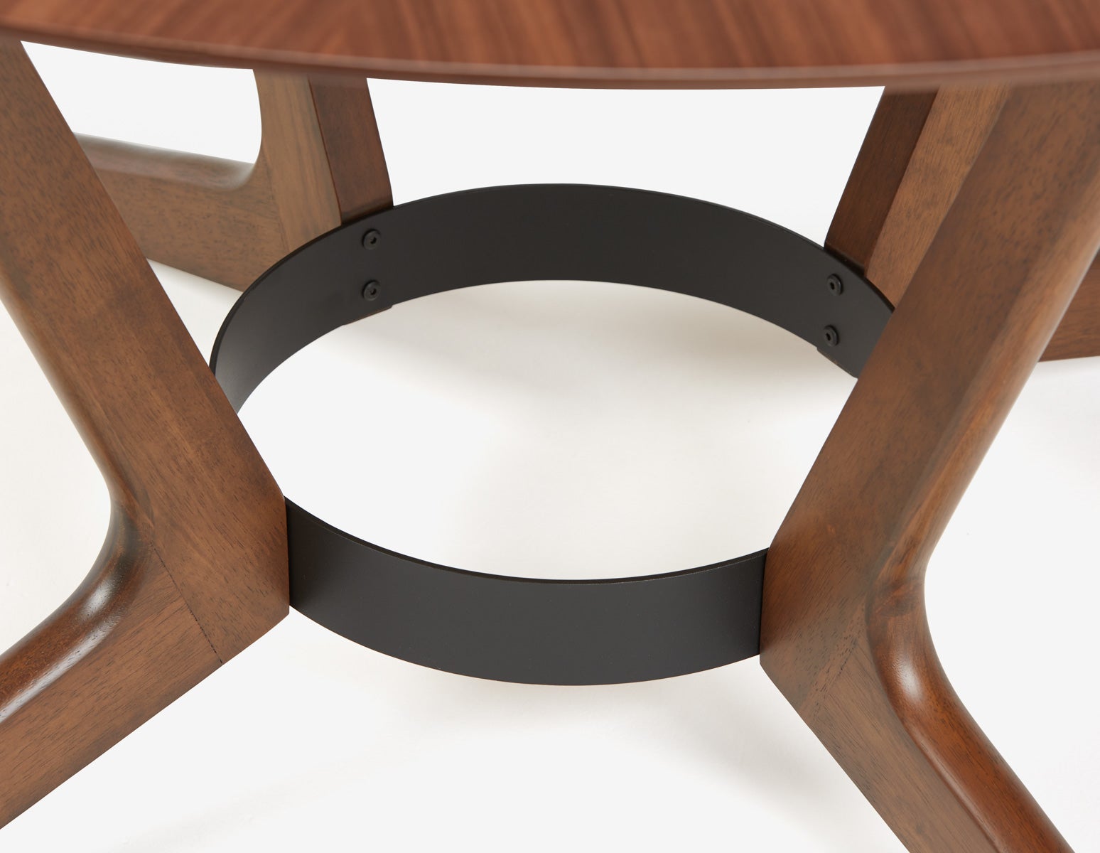 MORELLA mid-century modern 137 cm round dining table undefined