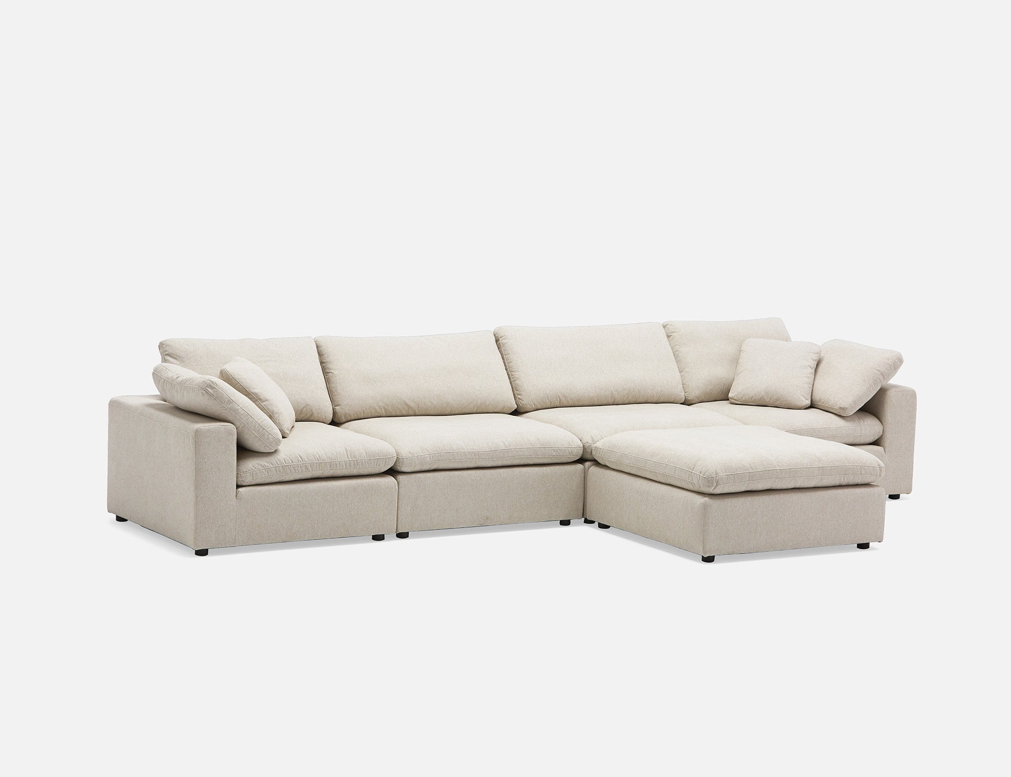 SOFT contemporary 5-pc modular sectional sofa undefined