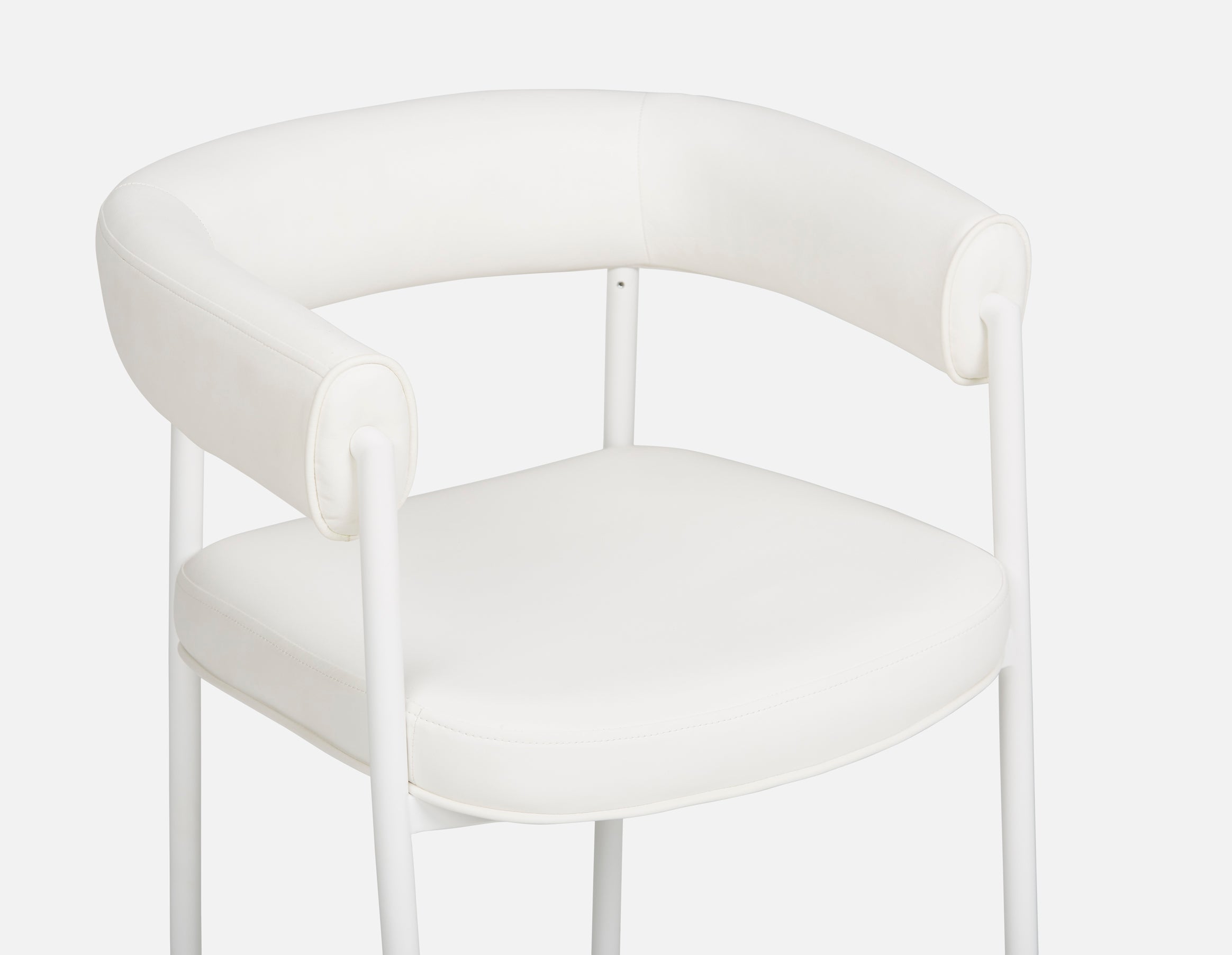 TAURO leatherette stool, brushed frame, seat height 66cm undefined