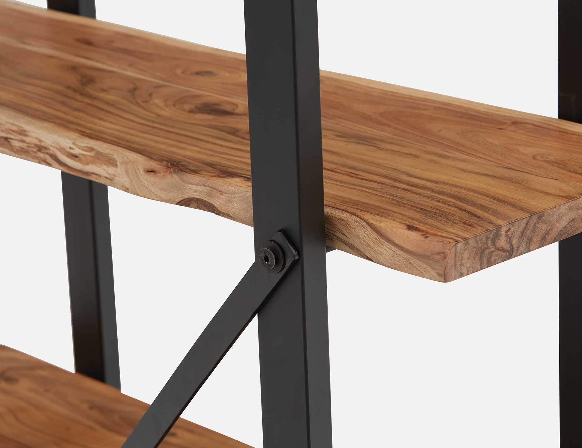 RENO acacia wood 5-tier bookcase undefined