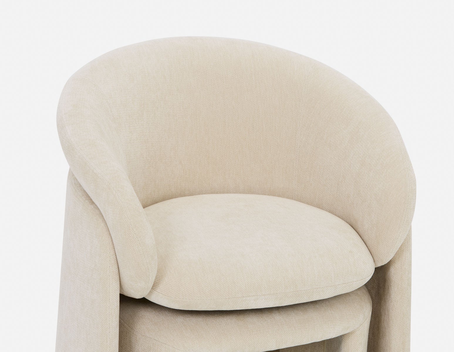 HANCHA modern accent chair with ottoman undefined