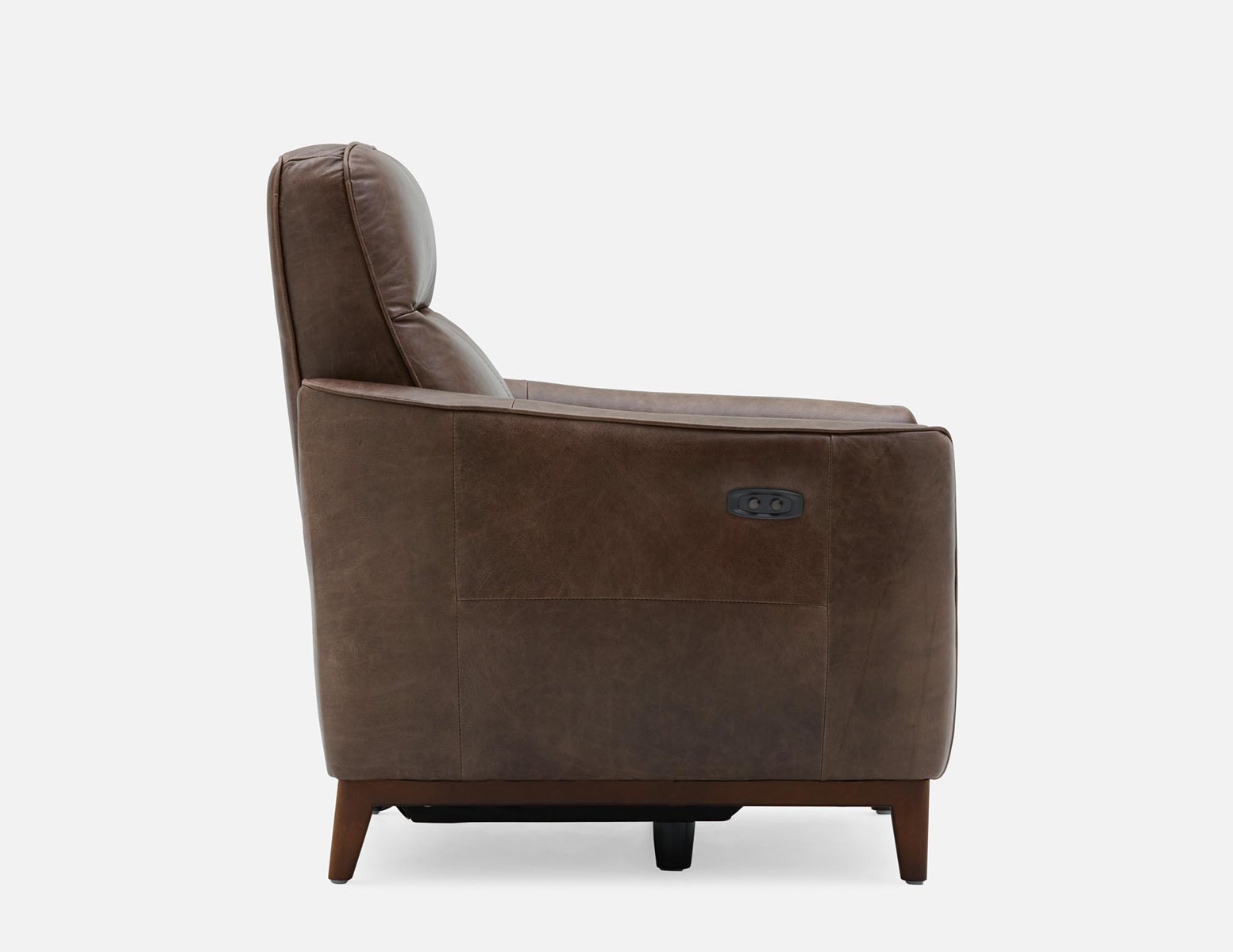 PALMER contemporary modern power-reclining 100% leather armchair undefined