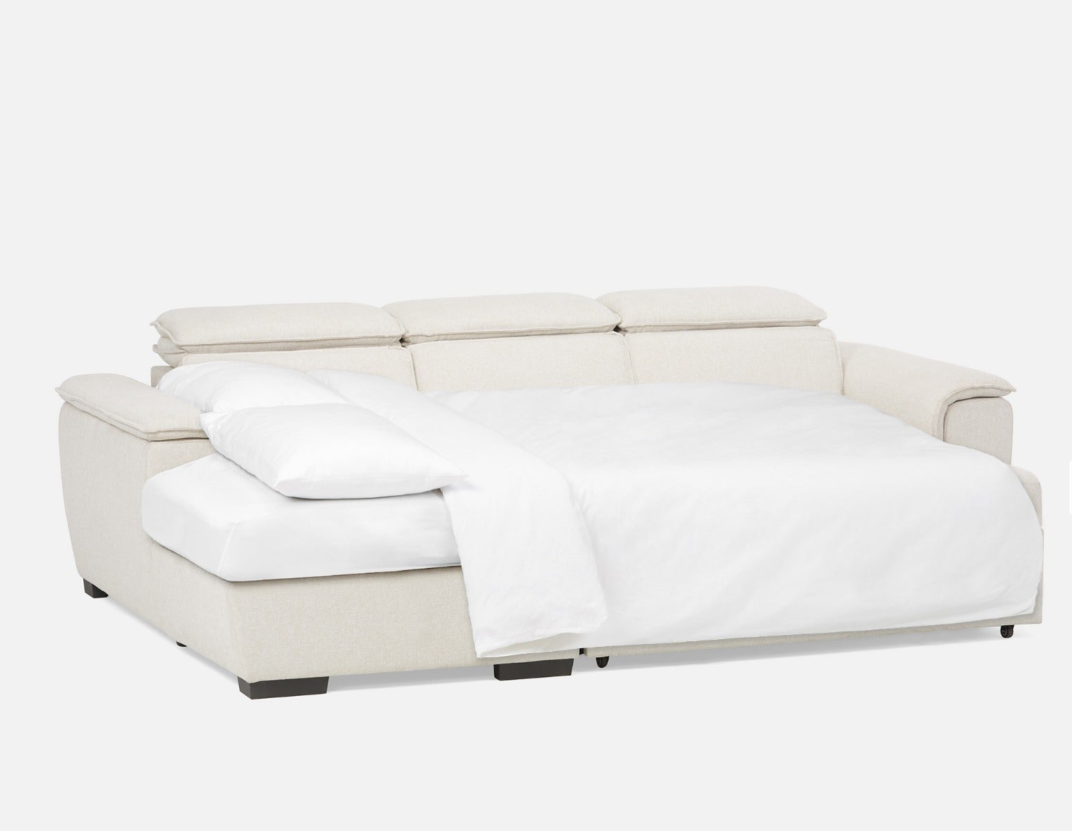 ODETTE contemporary left-facing sectional sofa-bed with storage undefined