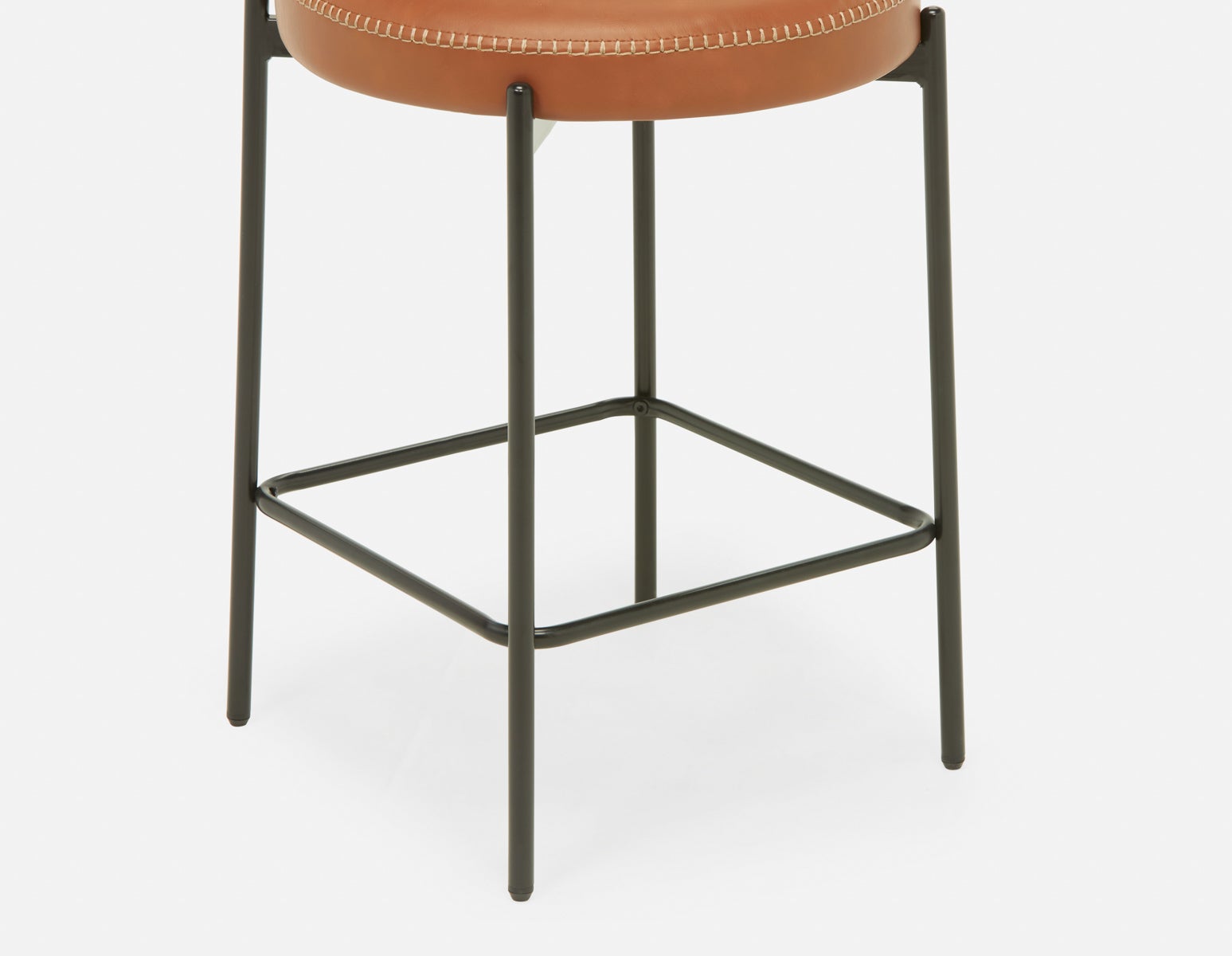 KURO Industrial-modern counter stool with backrest 66cm undefined