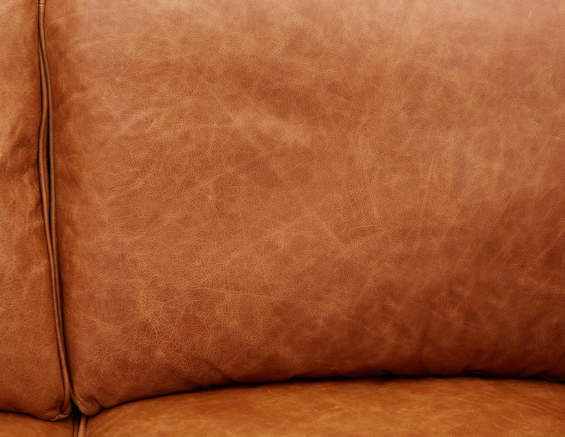 ROWAN mid-century modern 100% leather 3-seater sofa undefined