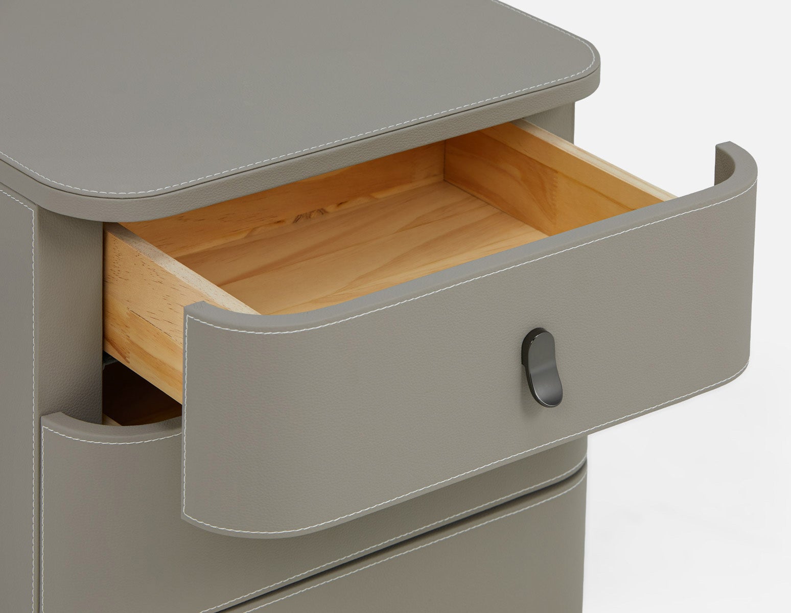 GAEL contemporary 3-drawer nightstand undefined