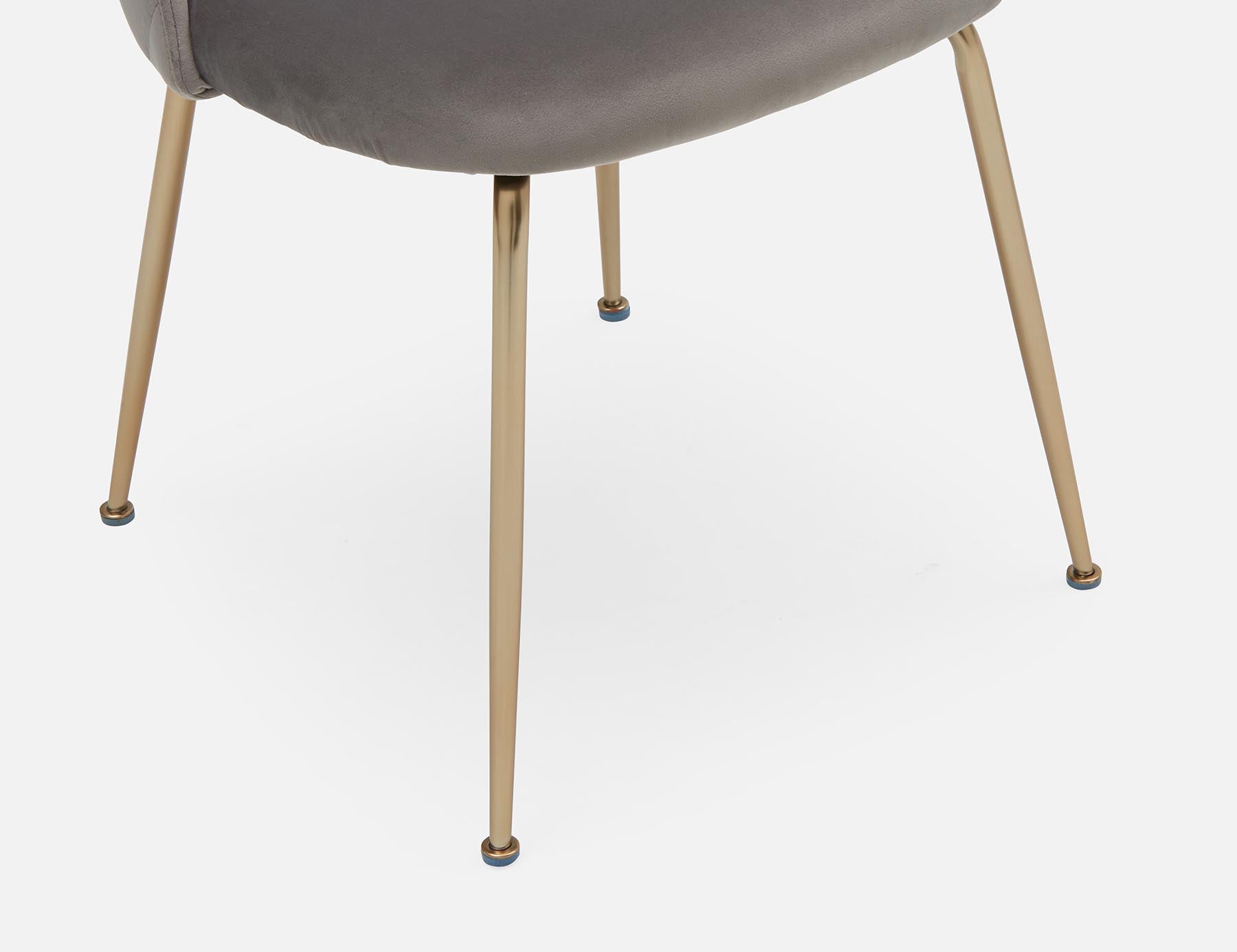 POLLY chaise de salle à manger en velours undefined