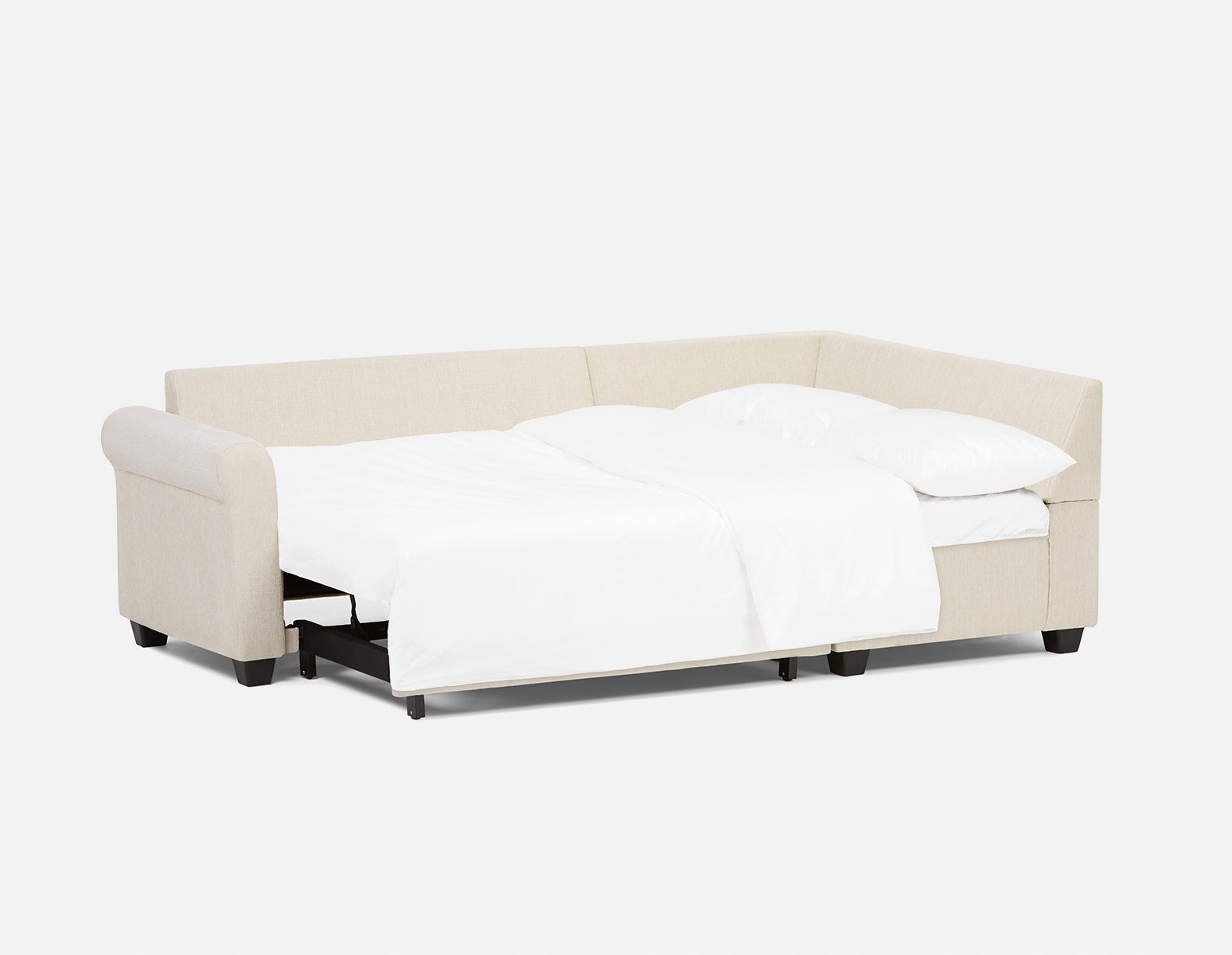 DELPHINE traditional right-facing sectional sofa-bed with storage undefined