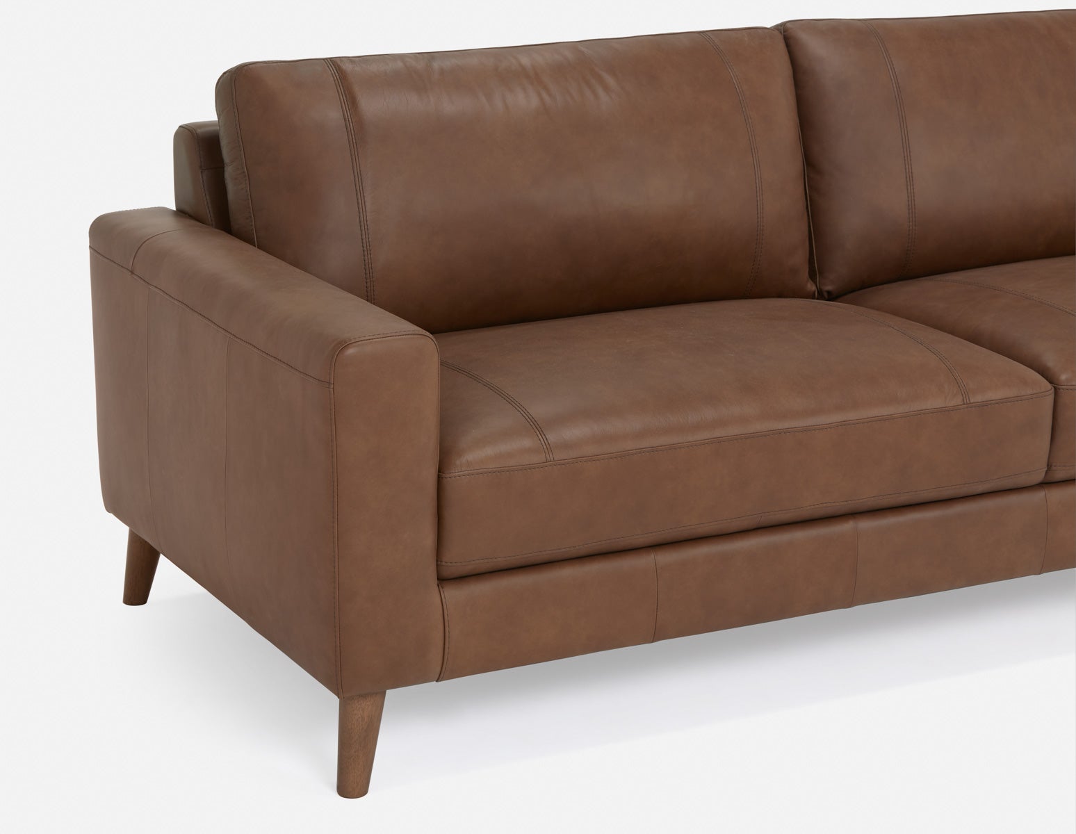 AMARI 100% leather classic 3-seater sofa undefined