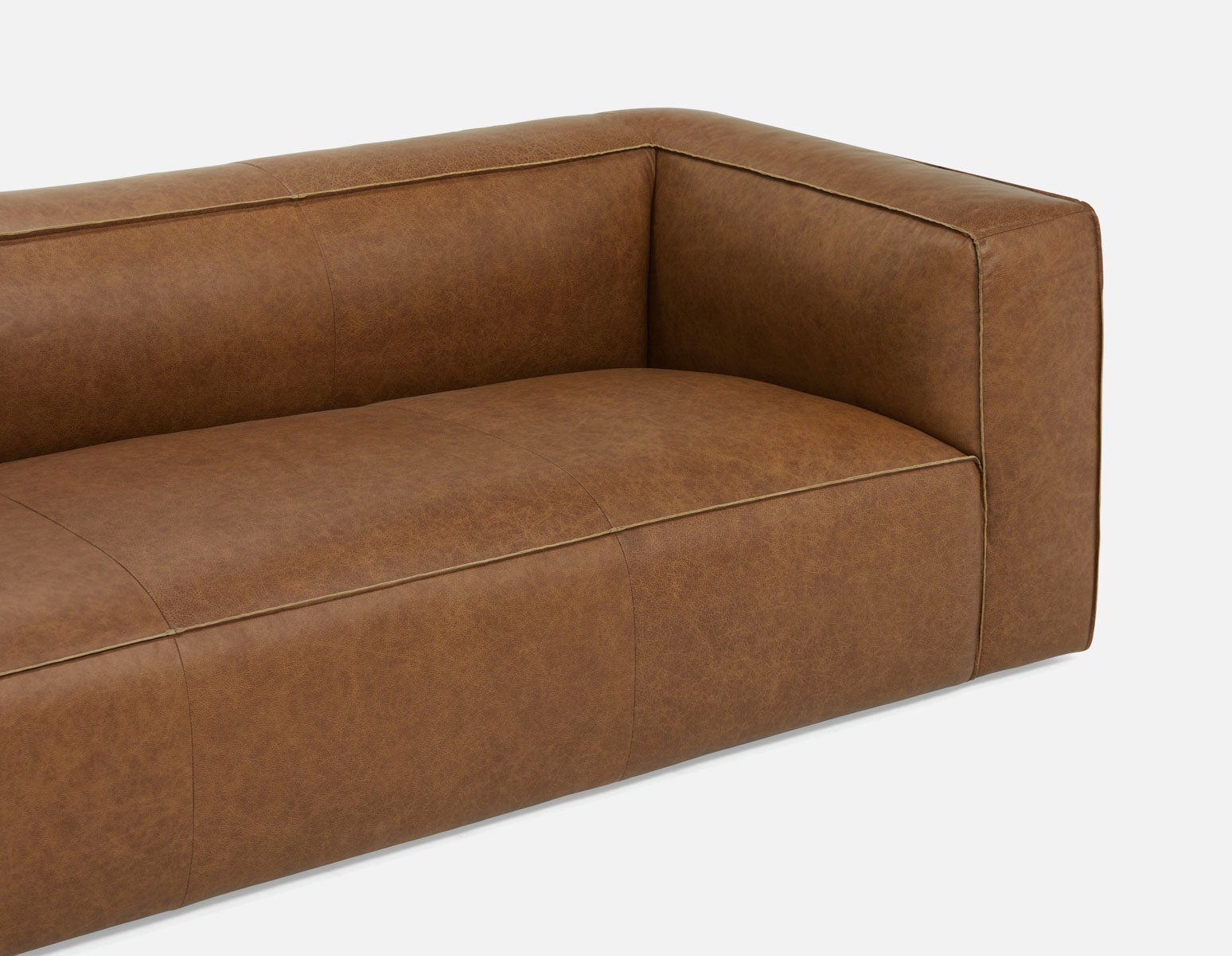MONTE 100% leather classic 3-seater sofa undefined