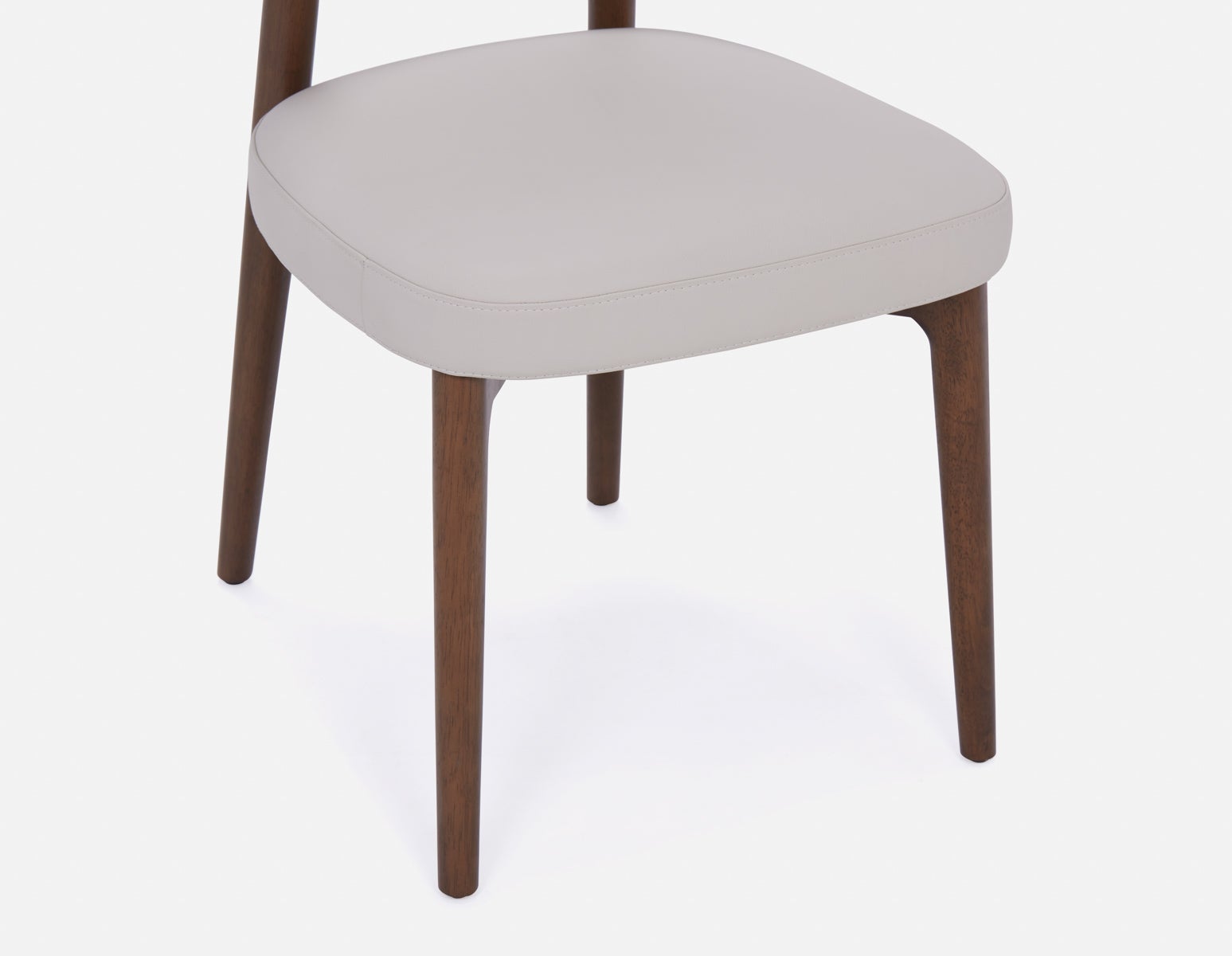 SEVILLE 100% leather mid-century dining chair undefined