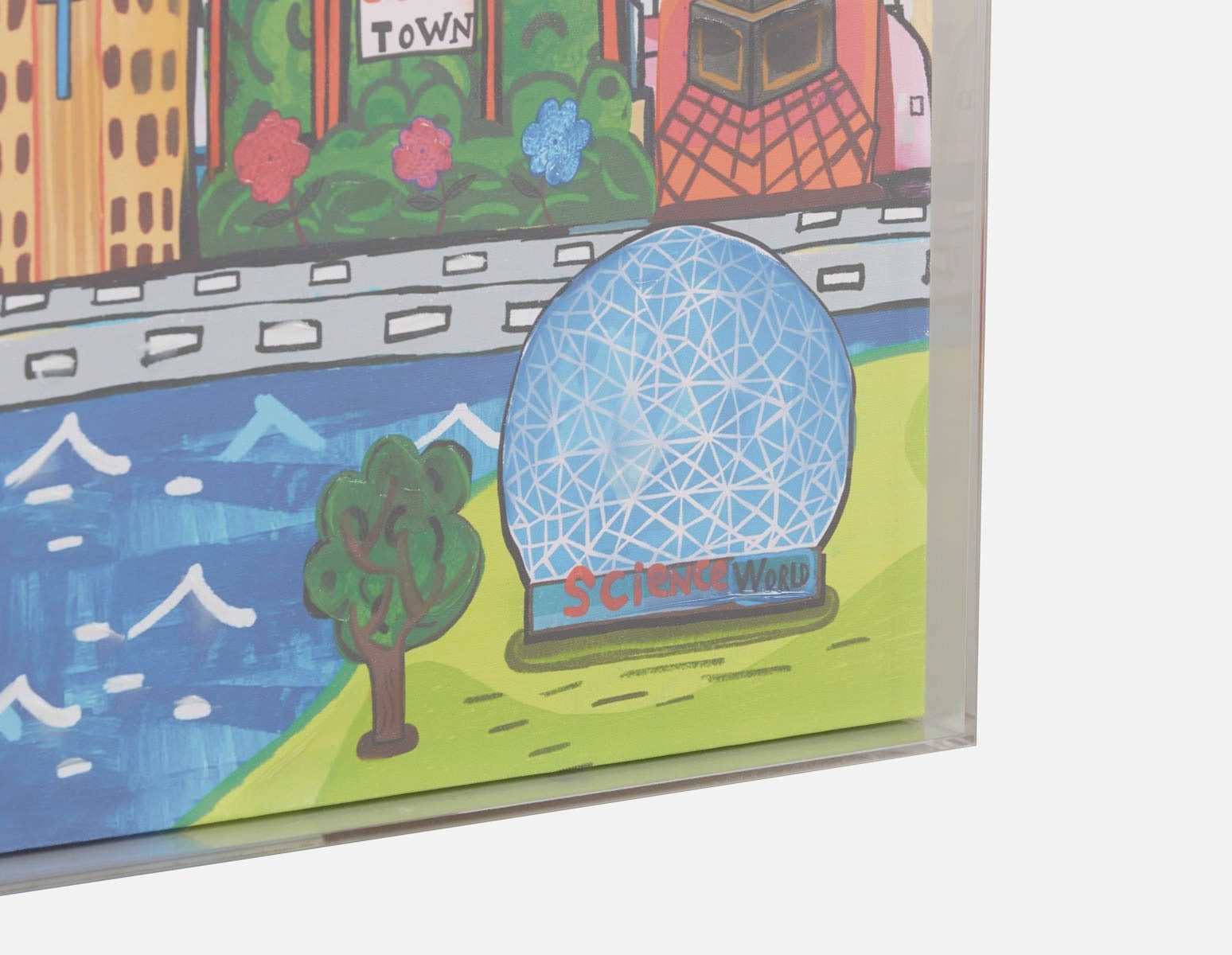 CITY YVR acrylic shadow box art 85 x 110 cm undefined