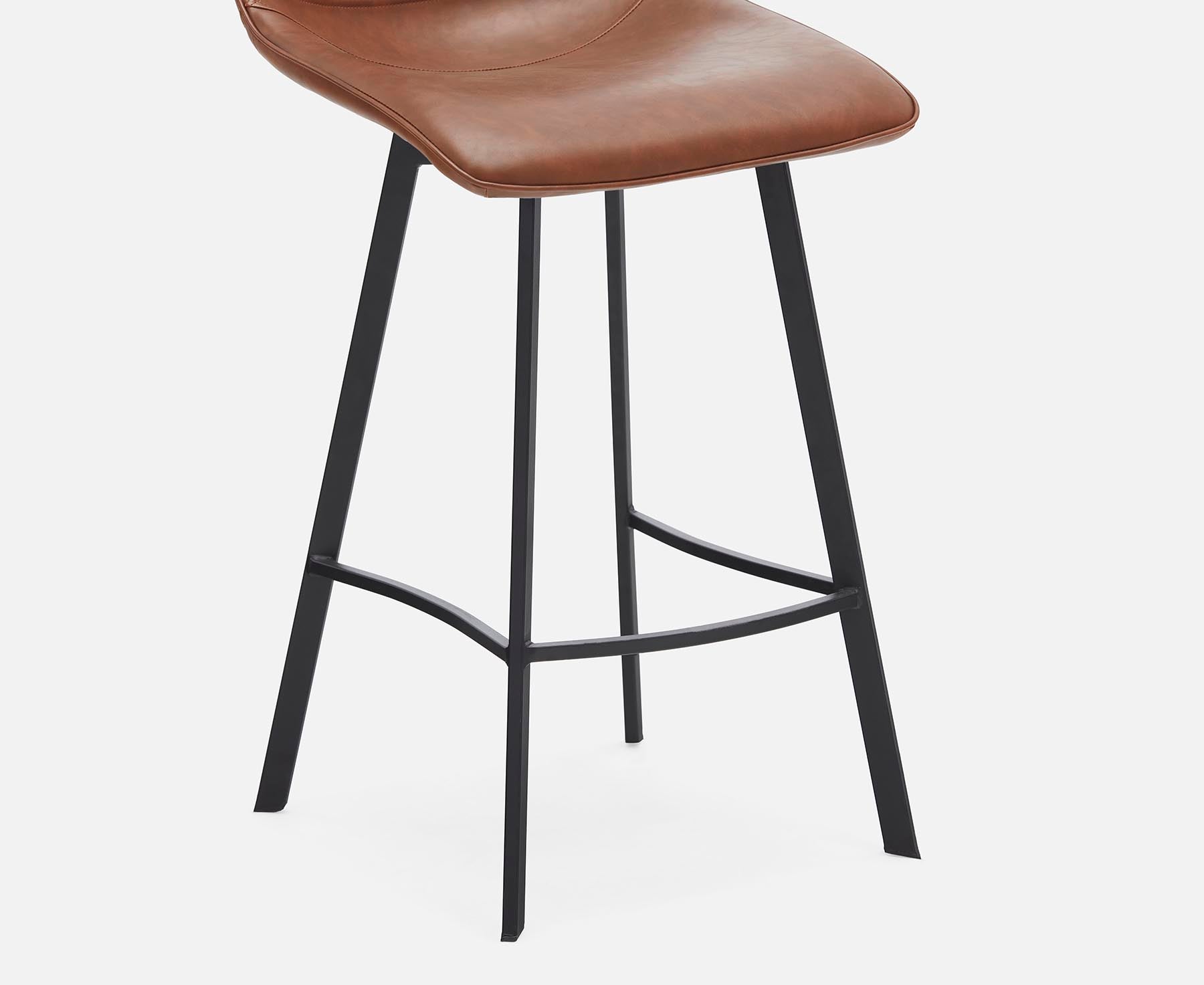 MALI tabouret de bar moderne avec dossier 76 cm undefined