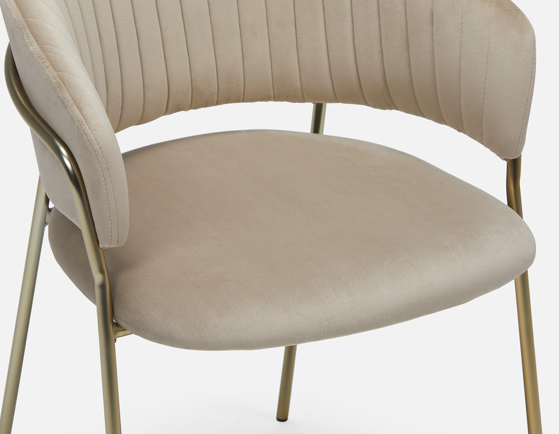 SHARON velvet dining armchair undefined