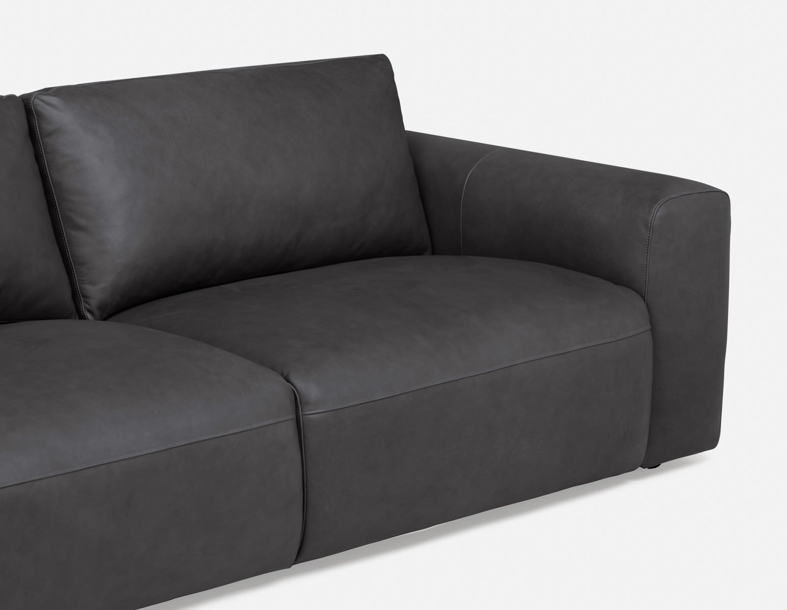 NATALIA Canapé 100% cuir 95" undefined