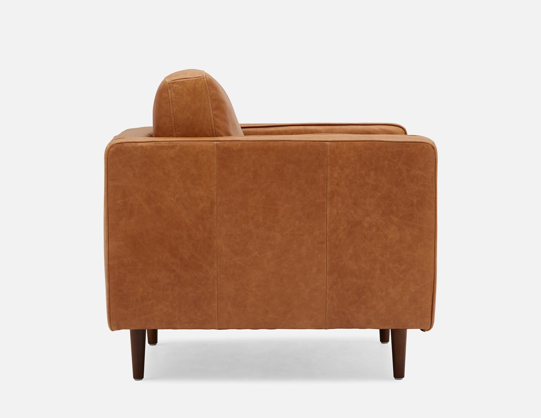 KINSEY 100% leather armchair undefined