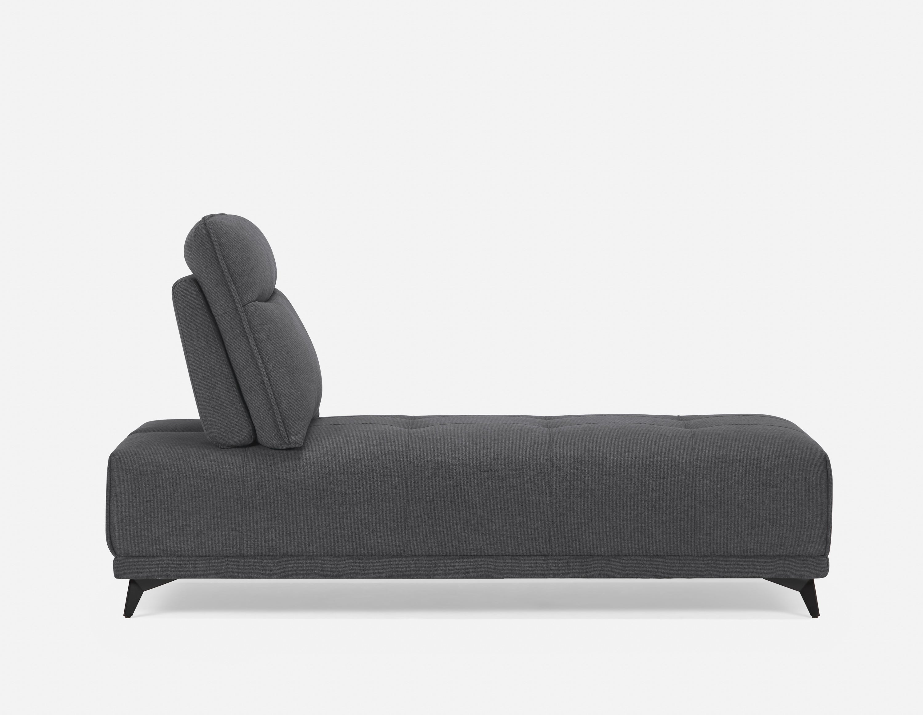 SIMON modern contemporary lounger with adjustable backrest undefined