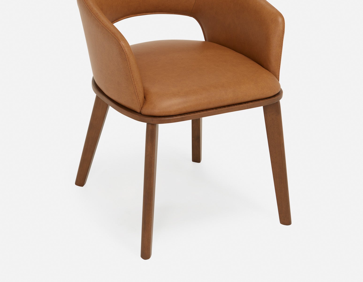 VITTA 100% leather modern contemporary dining chair undefined