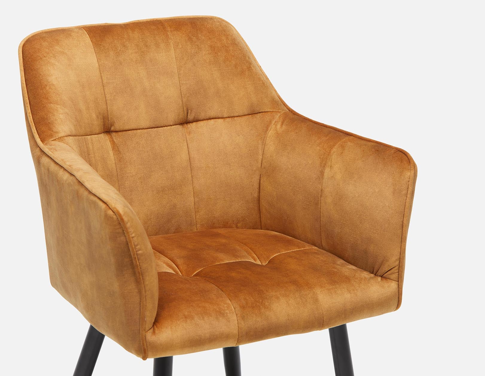 OCTAVE velvet dining armchair undefined