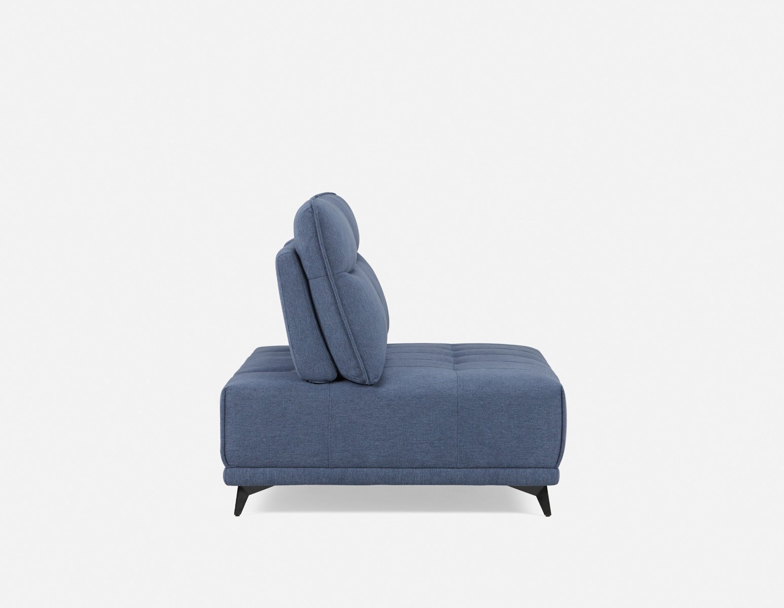 SIMON modern contemporary armless loveseat with adjustable backrest undefined