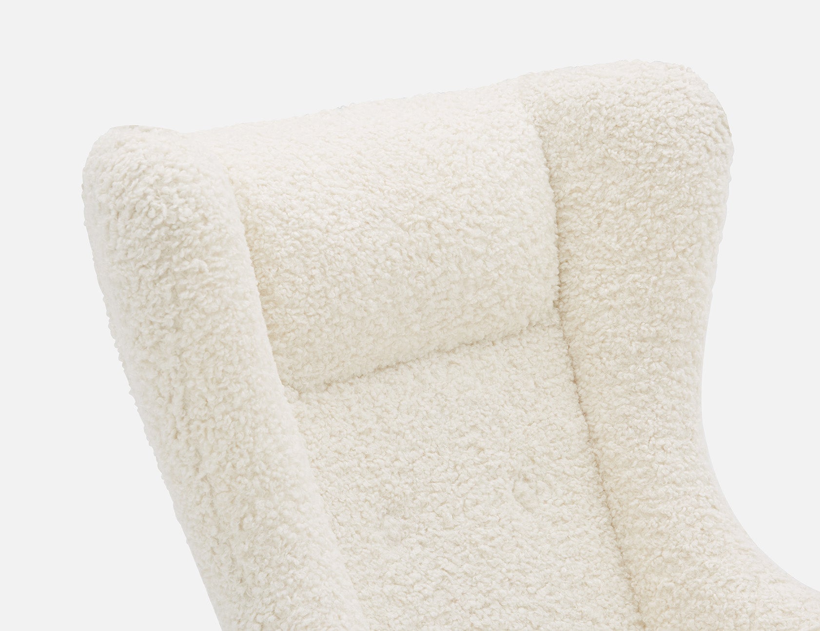 GUYAN faux shearling rocking armchair undefined