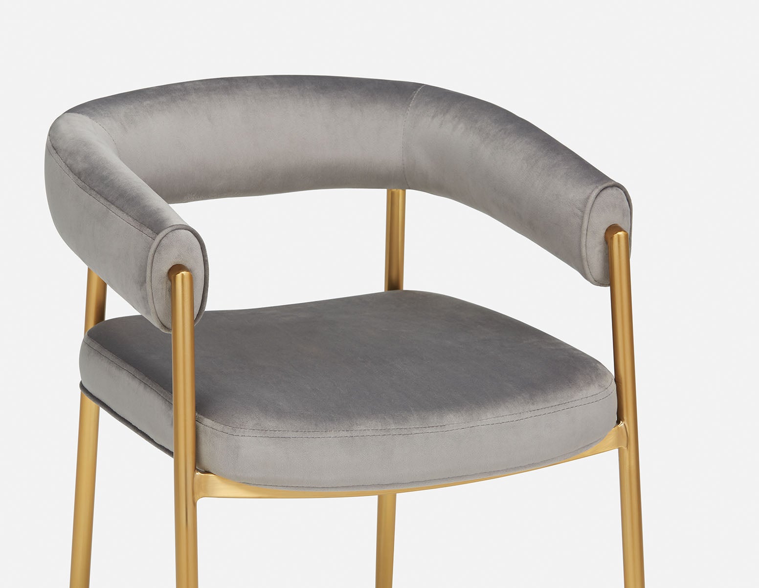TAURO velvet chair, gold plated frame undefined