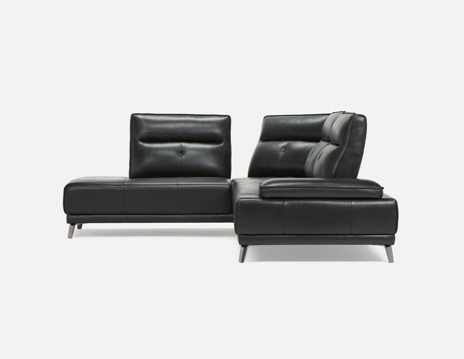 ANGKOR left-facing leather sectional sofa undefined