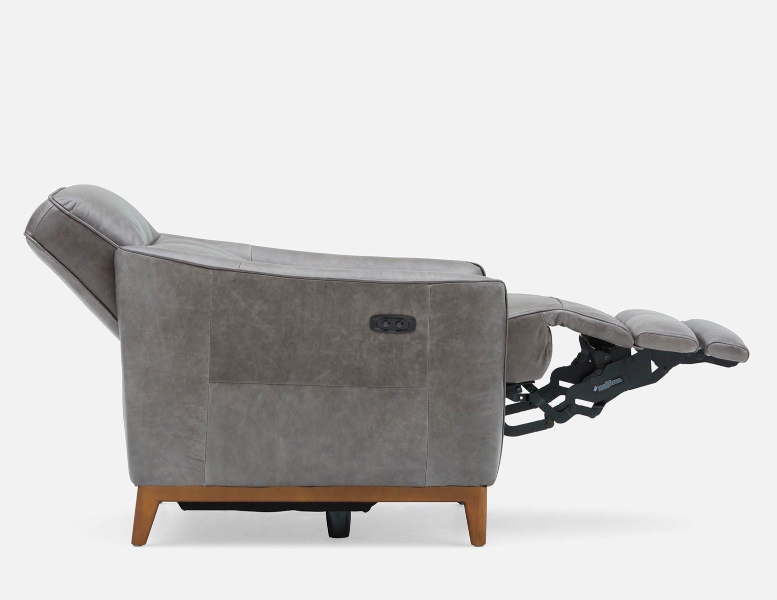 PALMER contemporary modern power-reclining 100% leather armchair undefined