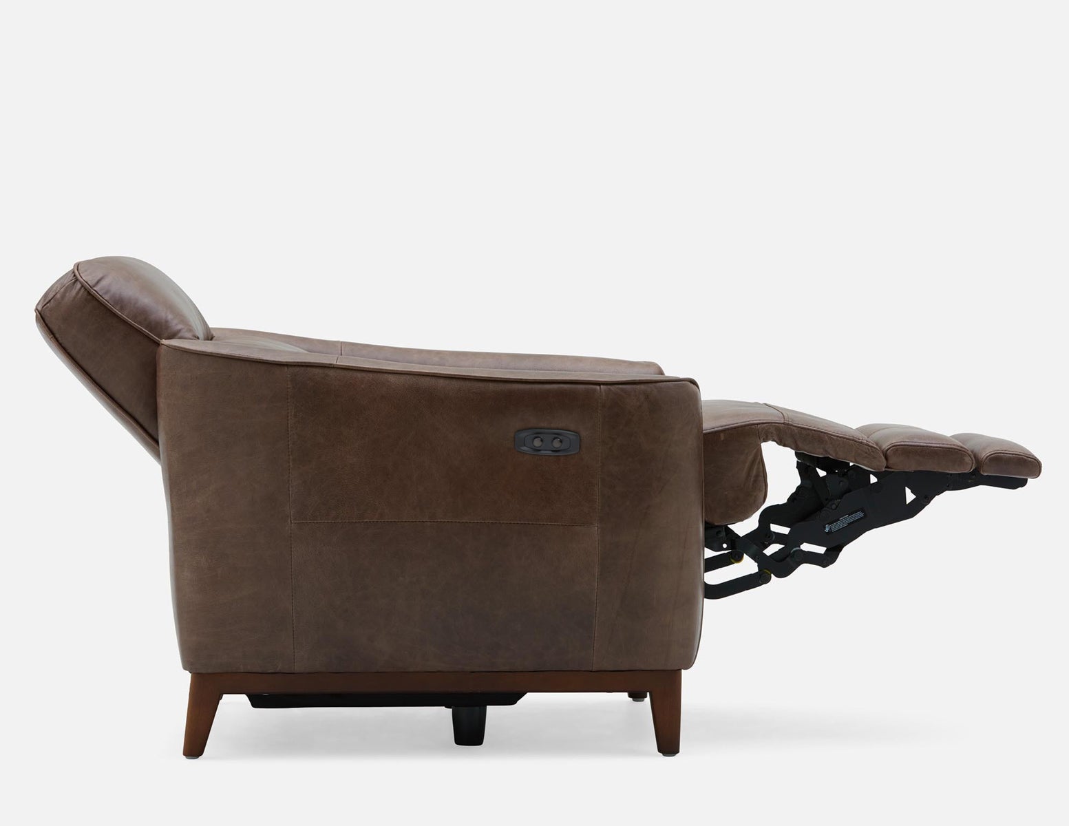 PALMER contemporary modern power-reclining 100% leather armchair undefined
