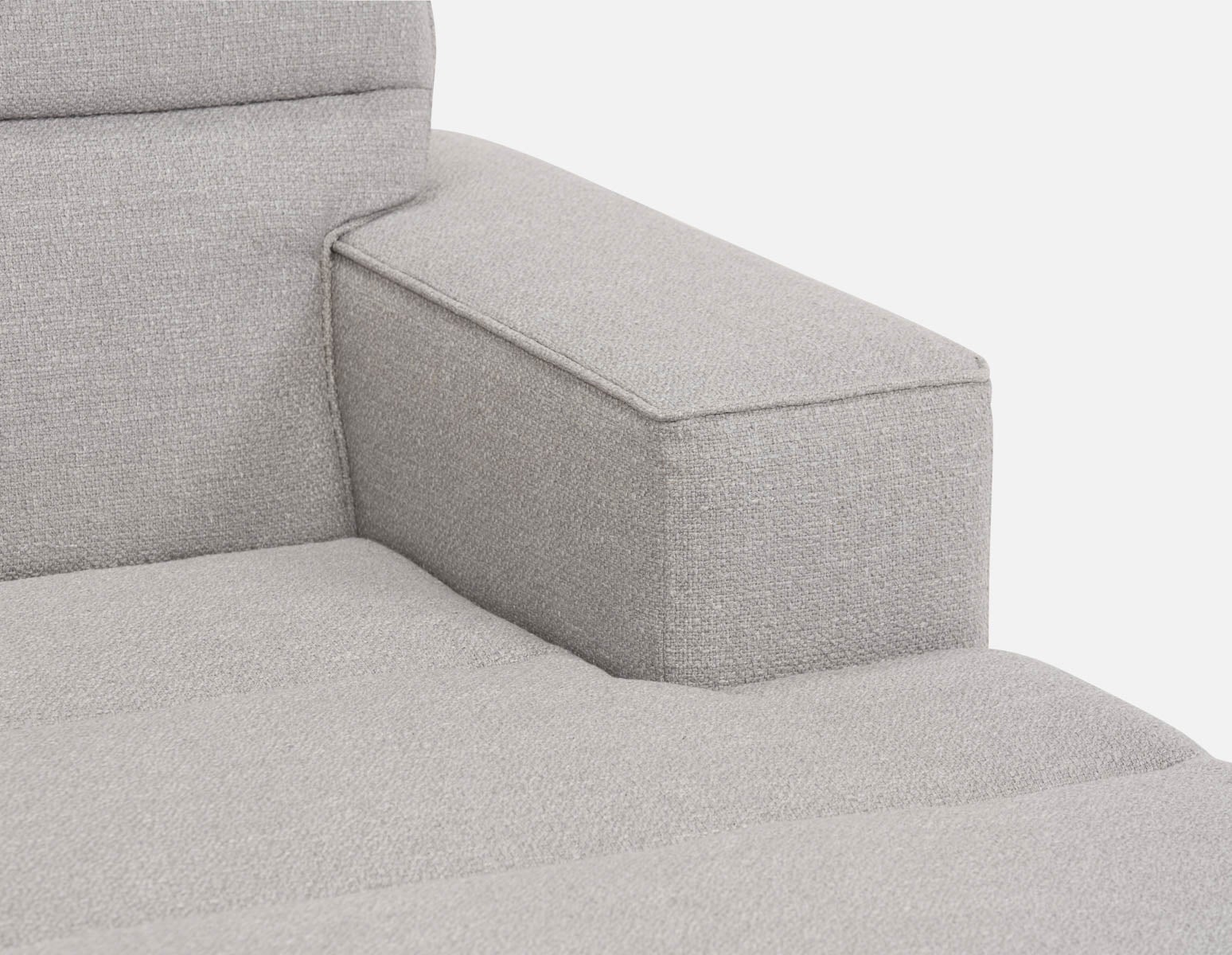 REVAN chaise longue côté droit modulaire moderne avec accoudoir s'adapte à votre espace undefined