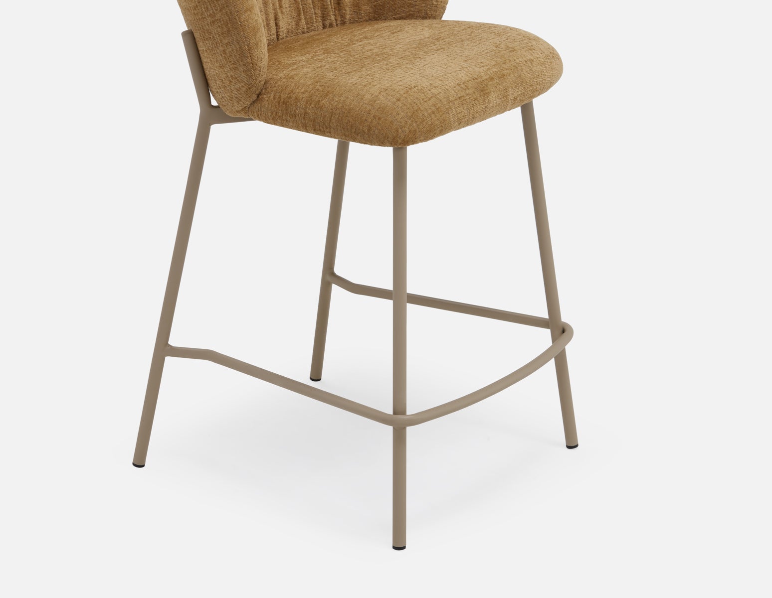 ELODI contemporary counter stool with backrest 66cm undefined