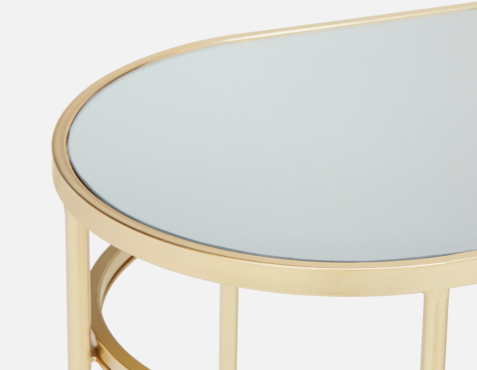 PETE mirrored top console table 120 cm undefined
