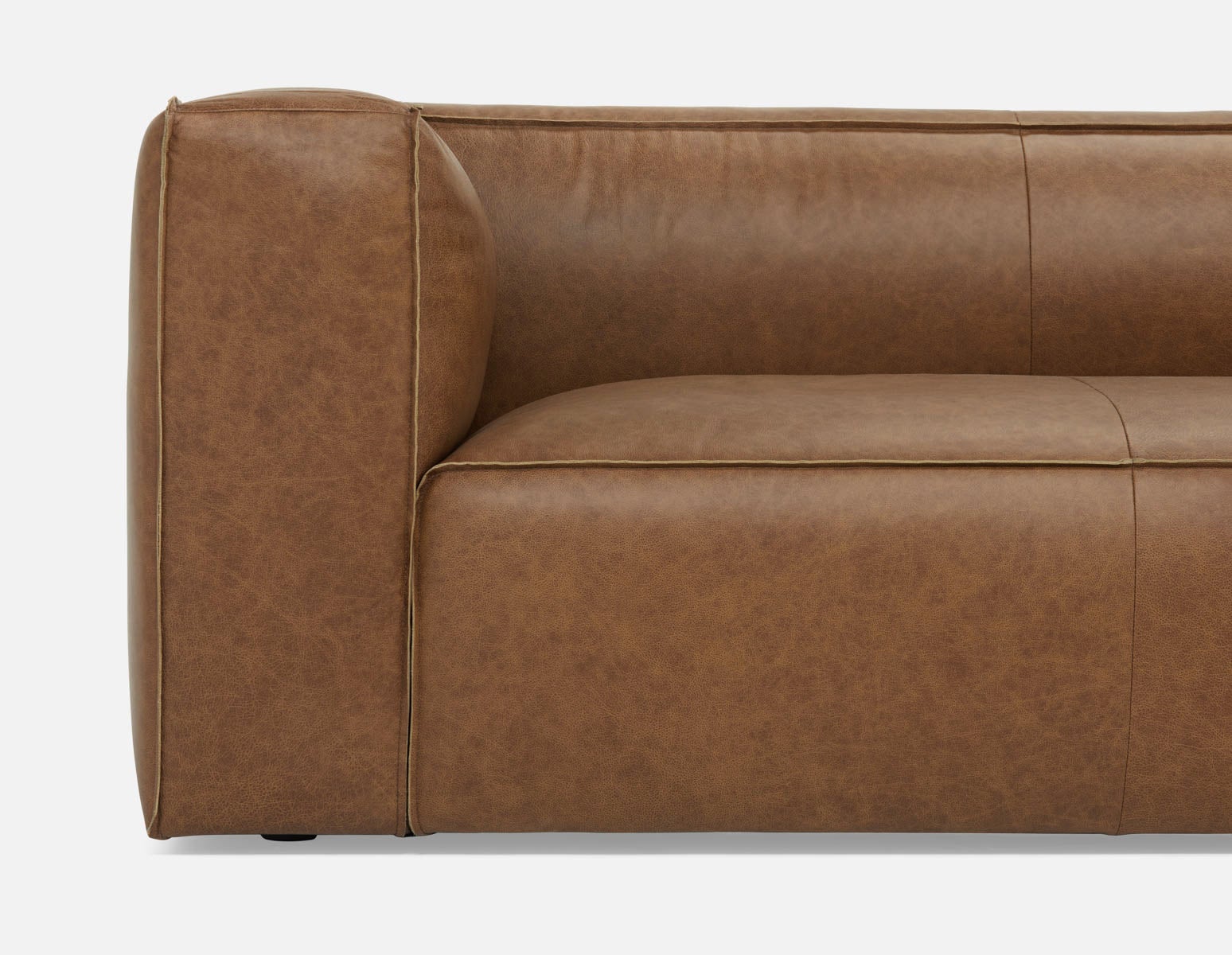 MONTE 100% leather classic 3-seater sofa undefined