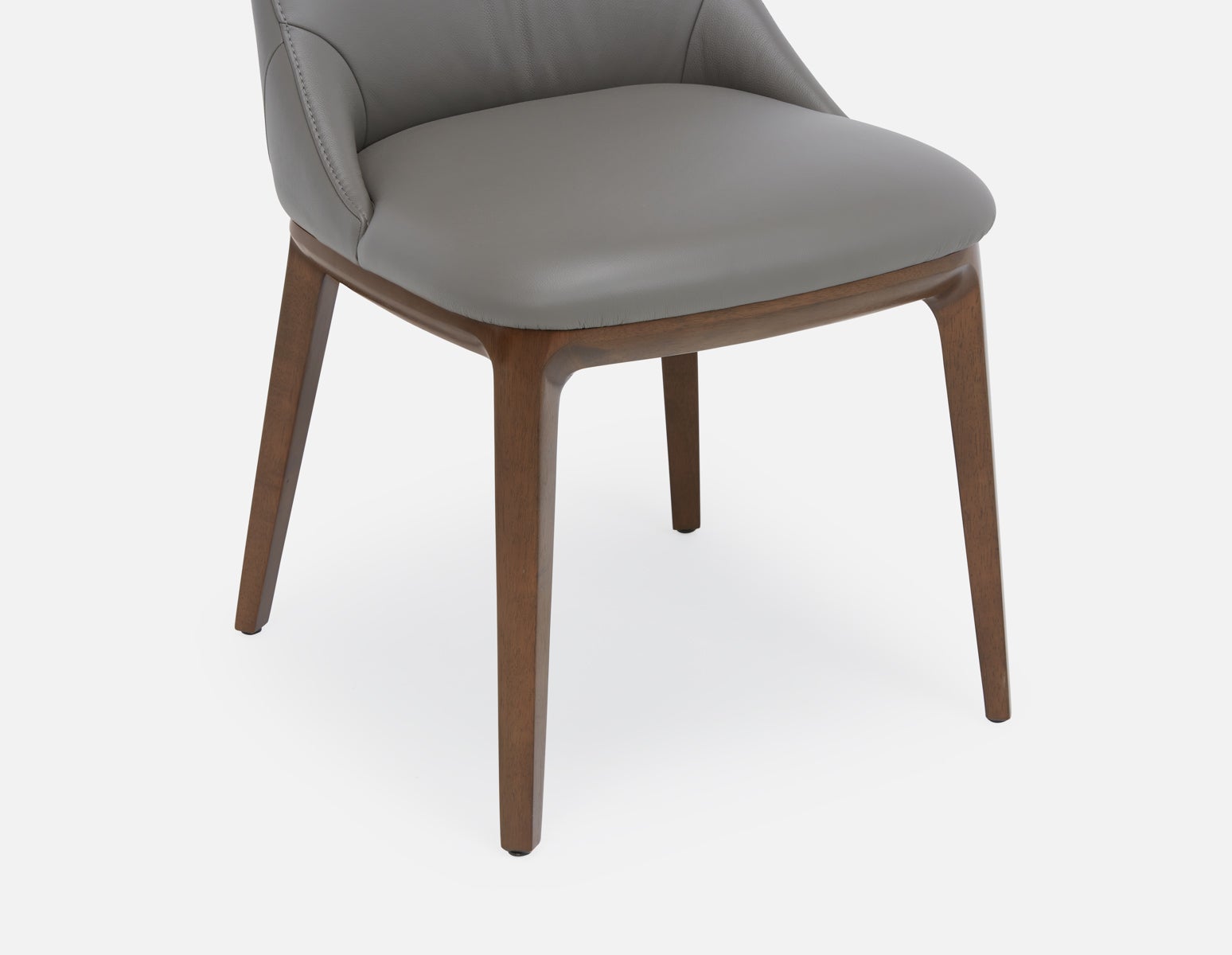 TOLEDA 100% leather contemporary dining chair undefined