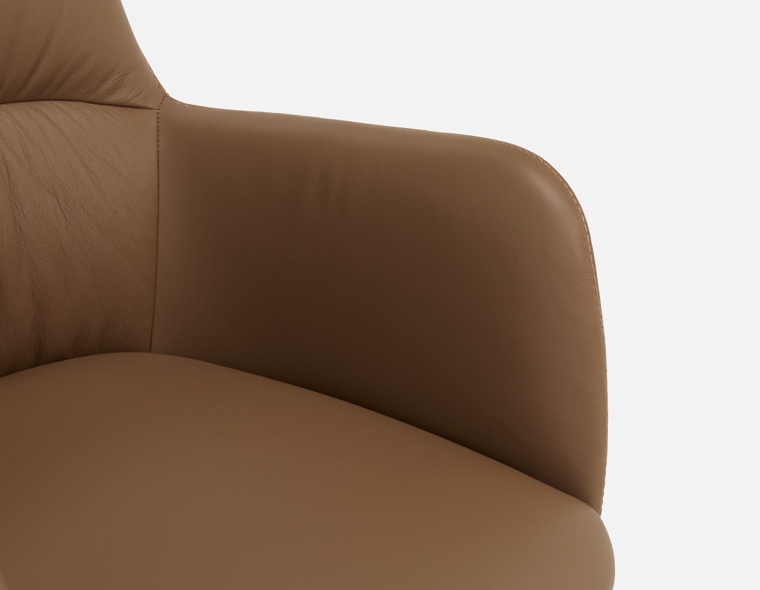 VERONICA 100% leather contemporary dining chair undefined