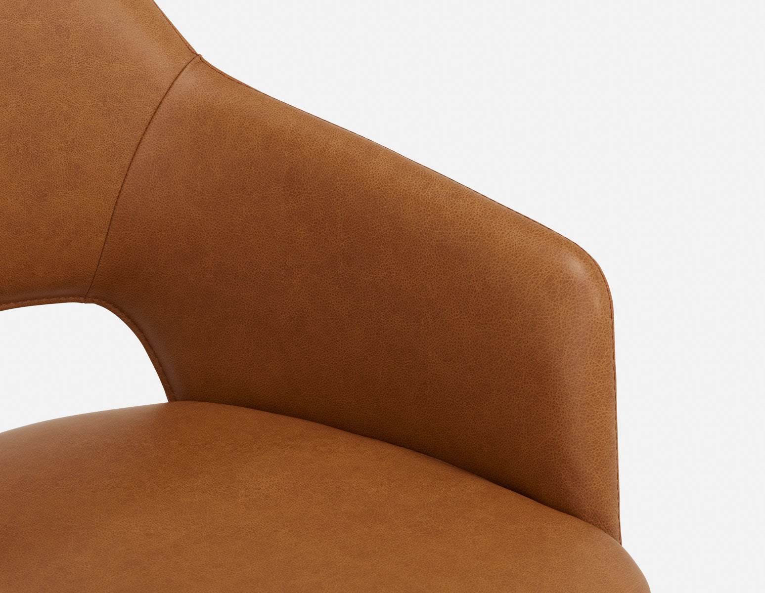VITTA 100% leather modern contemporary dining chair undefined