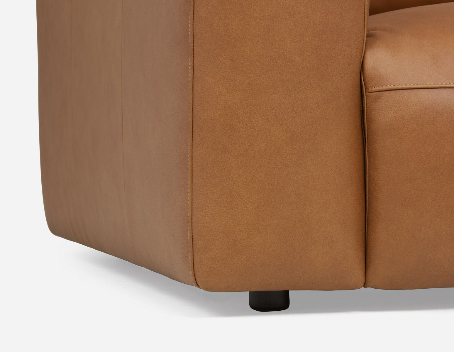 NATALIA Canapé d'appartement 100% cuir 81" undefined